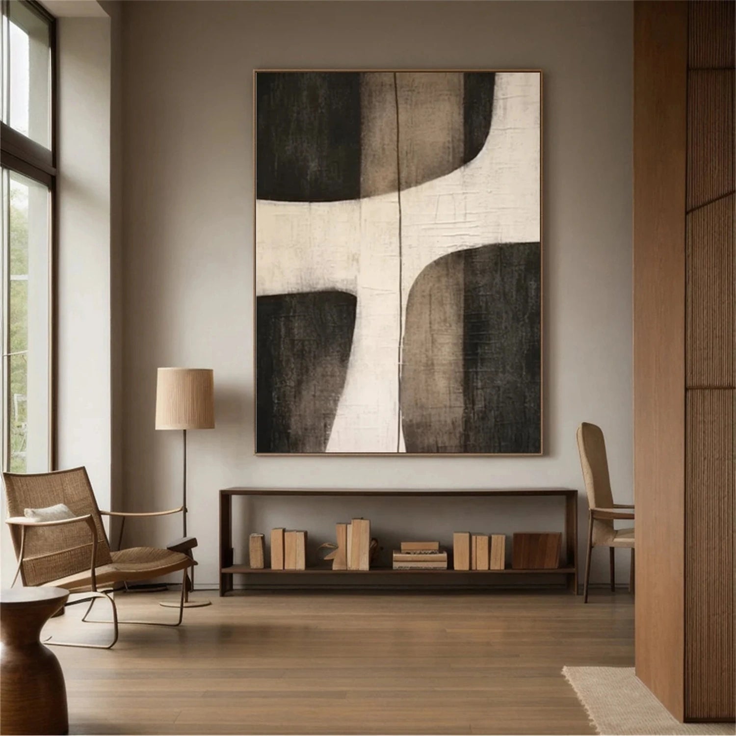 Abstract Tranquility Art Painting - Modern Canvas Wall Decor for Living Room, Bedroom & Office | #WS241 | Calming Home Decor Gift Idea