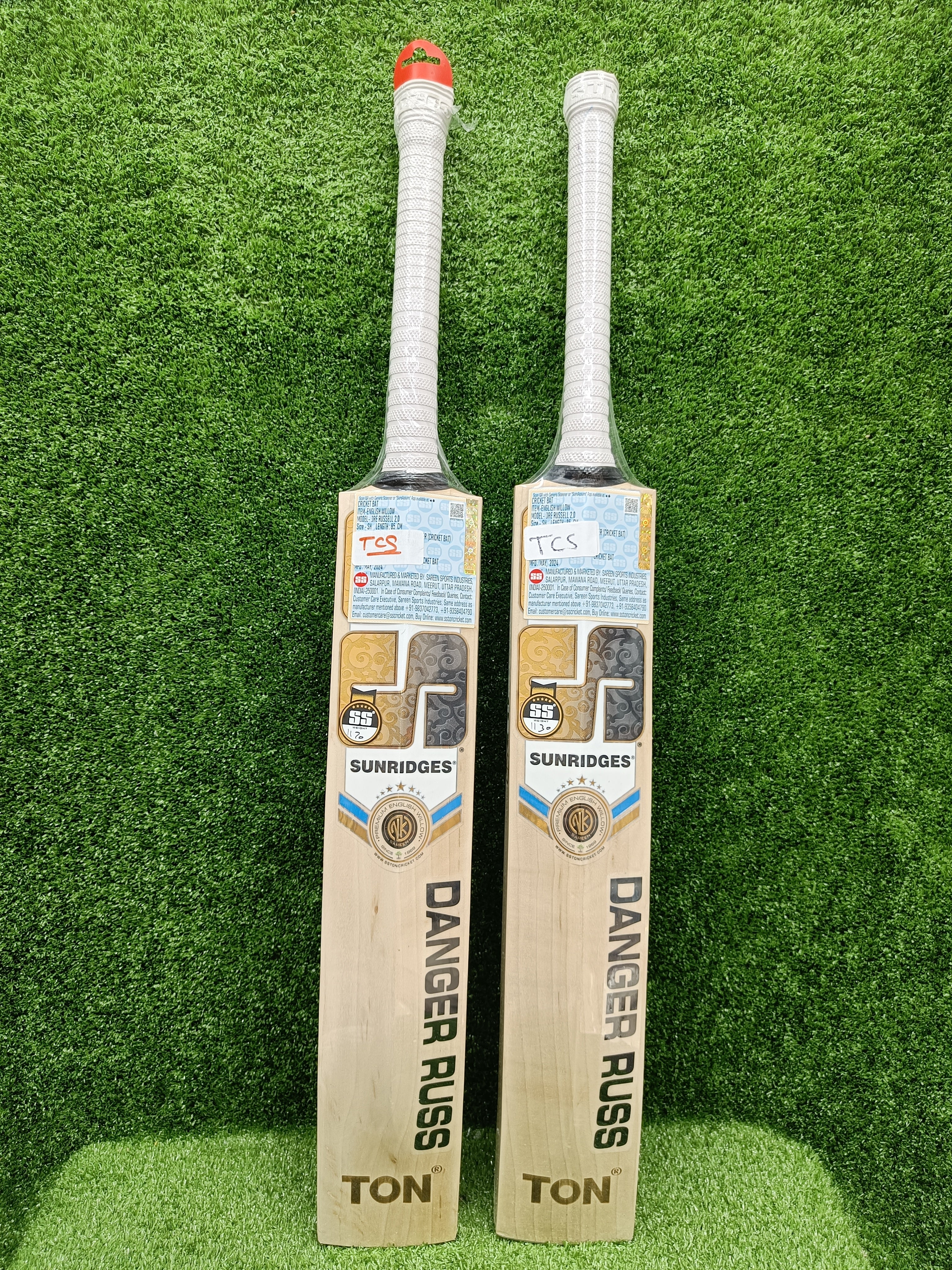 SS Dre Russ 2.0 Big Hitter English Willow Cricket Bat - Professional Grade Cricket Equipment for Matches & Training | Perfect for League Play & Practice Sessions
