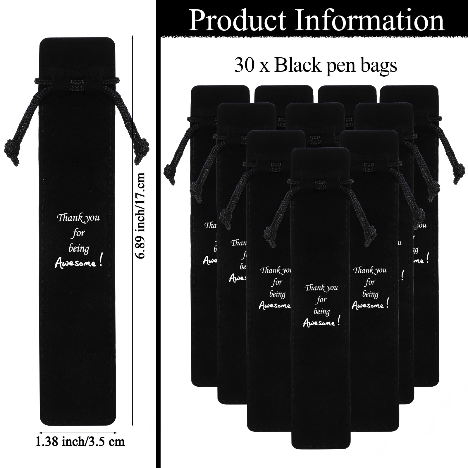 30 Pack Inspirational Ballpoint Pens Bulk - Motivational Thank You Quotes Pens with Black Pencil Case - Perfect Employee Appreciation Gifts for Teachers, Coworkers, Nurses & Office Staff - Great for Team Building, Recognition Awards & Workplace Encouragement