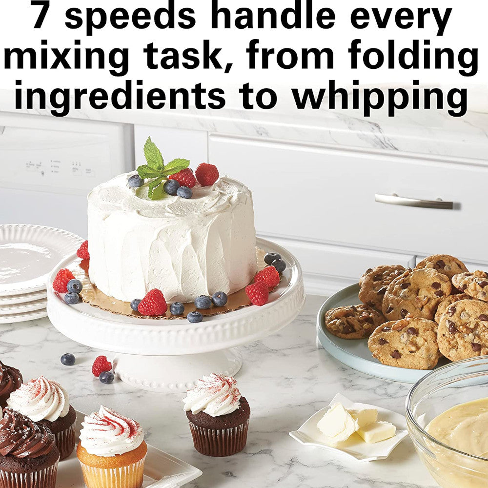 Hamilton Beach 4-Quart Stand Mixer 63387 - Perfect for Baking Cakes, Cookies & Bread at Home
