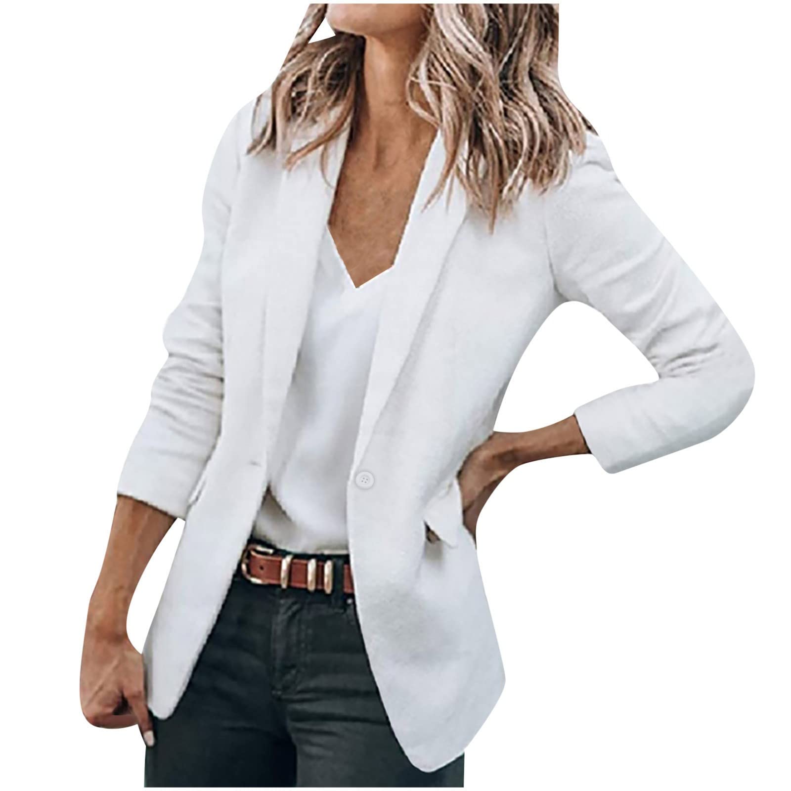 Women's Slim Blazer Jacket - Office & Casual Wear