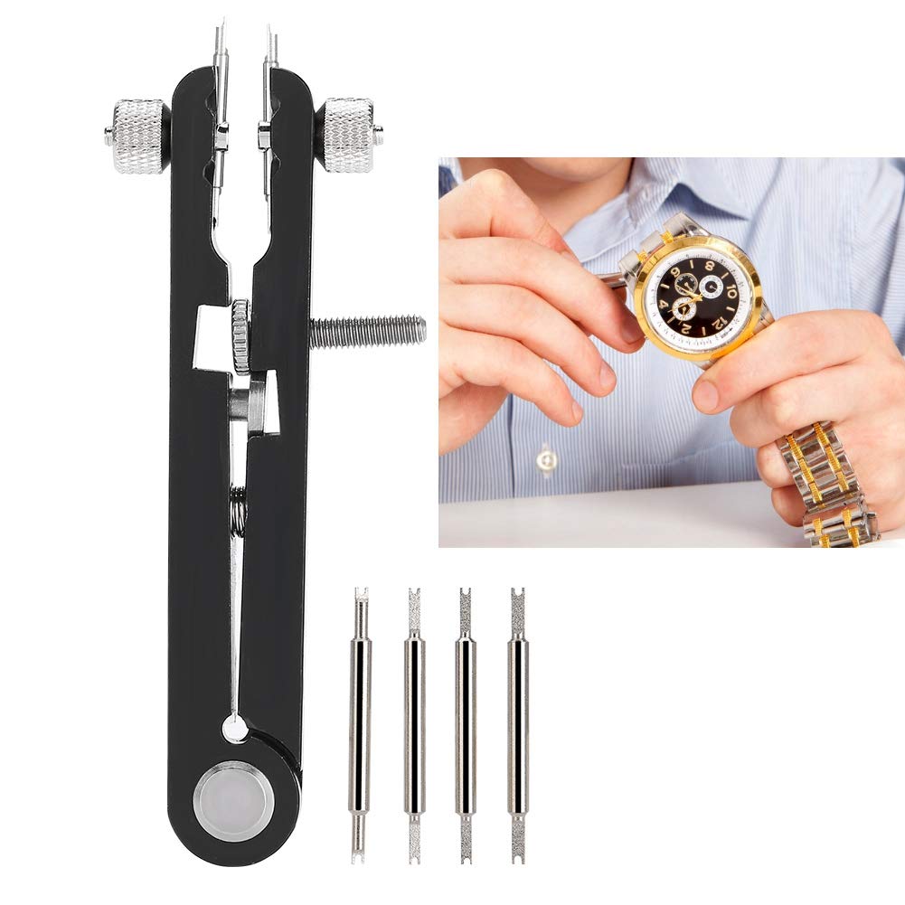 Zouminyy 5Pcs Watch Repair Kit - Case Opener & Hand Setting Tools for Watch Maintenance