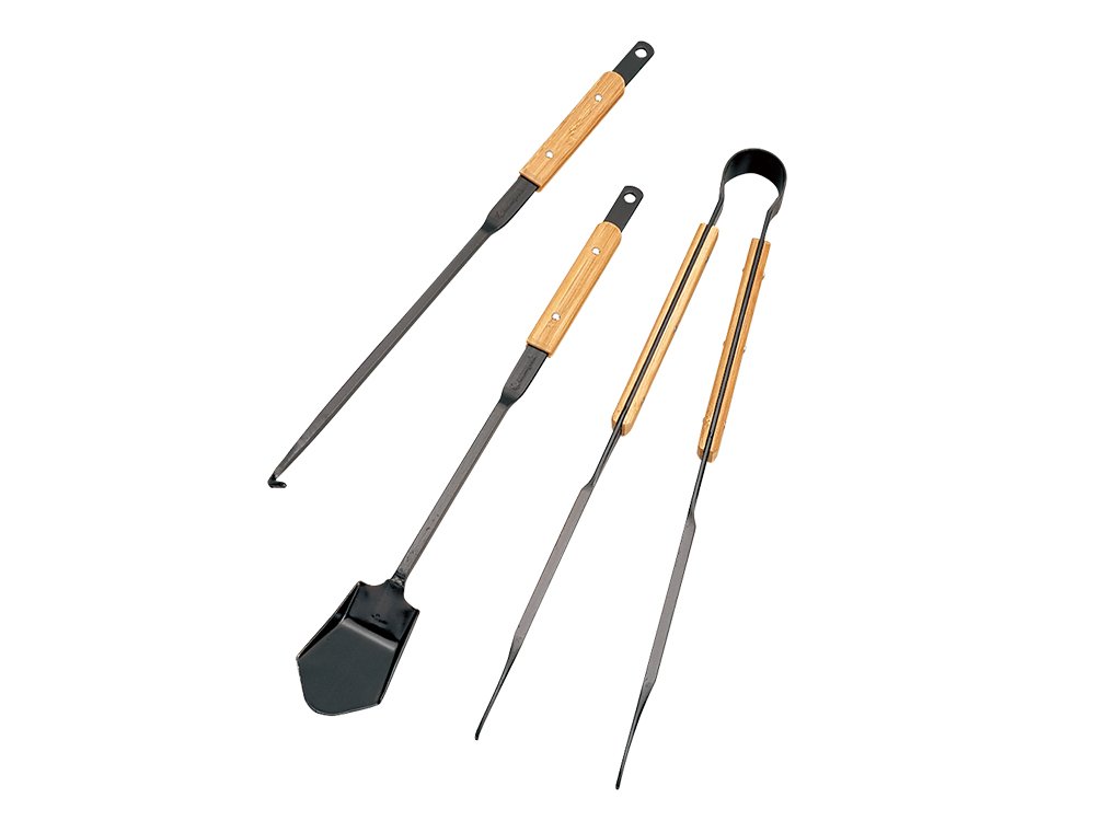 Snow Peak Fire Tool Set - Premium Camping Fire Pit Accessories for Outdoor Cooking & Bonfires | Perfect for Backpacking, Hiking & Camping Trips