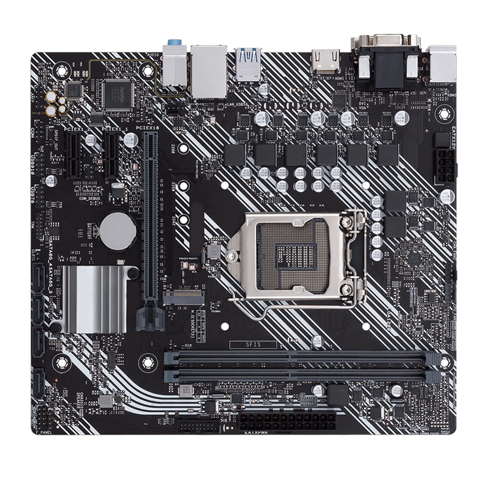 HEMOTONE ASUS Prime H410M-A Motherboard - LGA 1200 Socket, DDR4 RAM, H410 Chipset for Desktop PC Builds | Perfect for Gaming, Office Work & Home Computing
