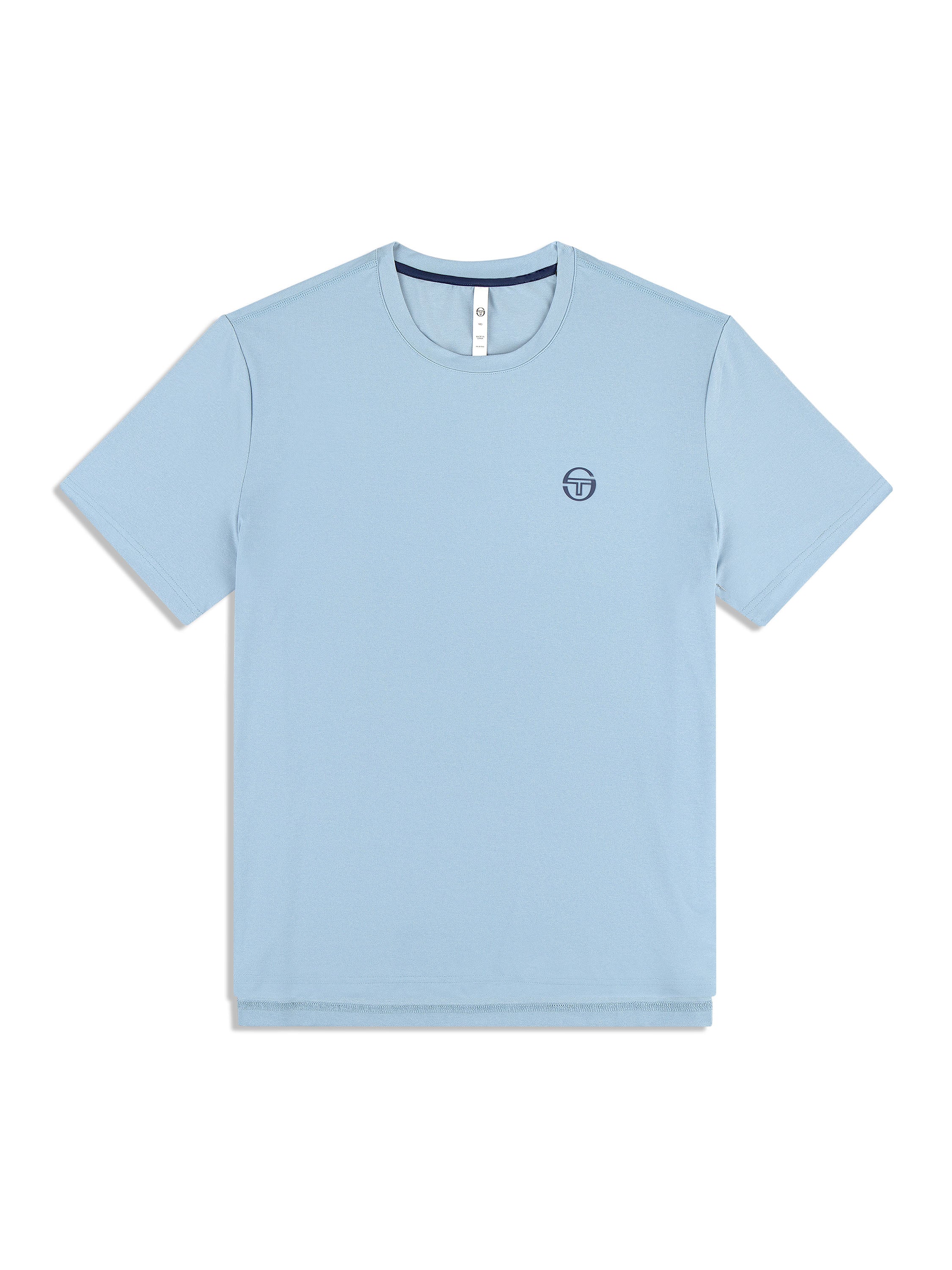 Elio Performance T-Shirt - Faded Denim Style for Men | Comfortable & Breathable Cotton Tee for Casual Wear, Gym, and Outdoor Activities