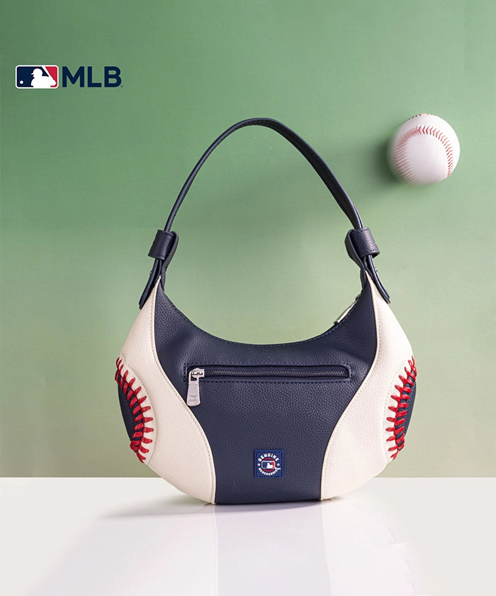 MLB Atlanta Braves Crossbody Hobo Bag for Women - Stylish & Comfortable Purse for Baseball Games, Travel & Everyday Use