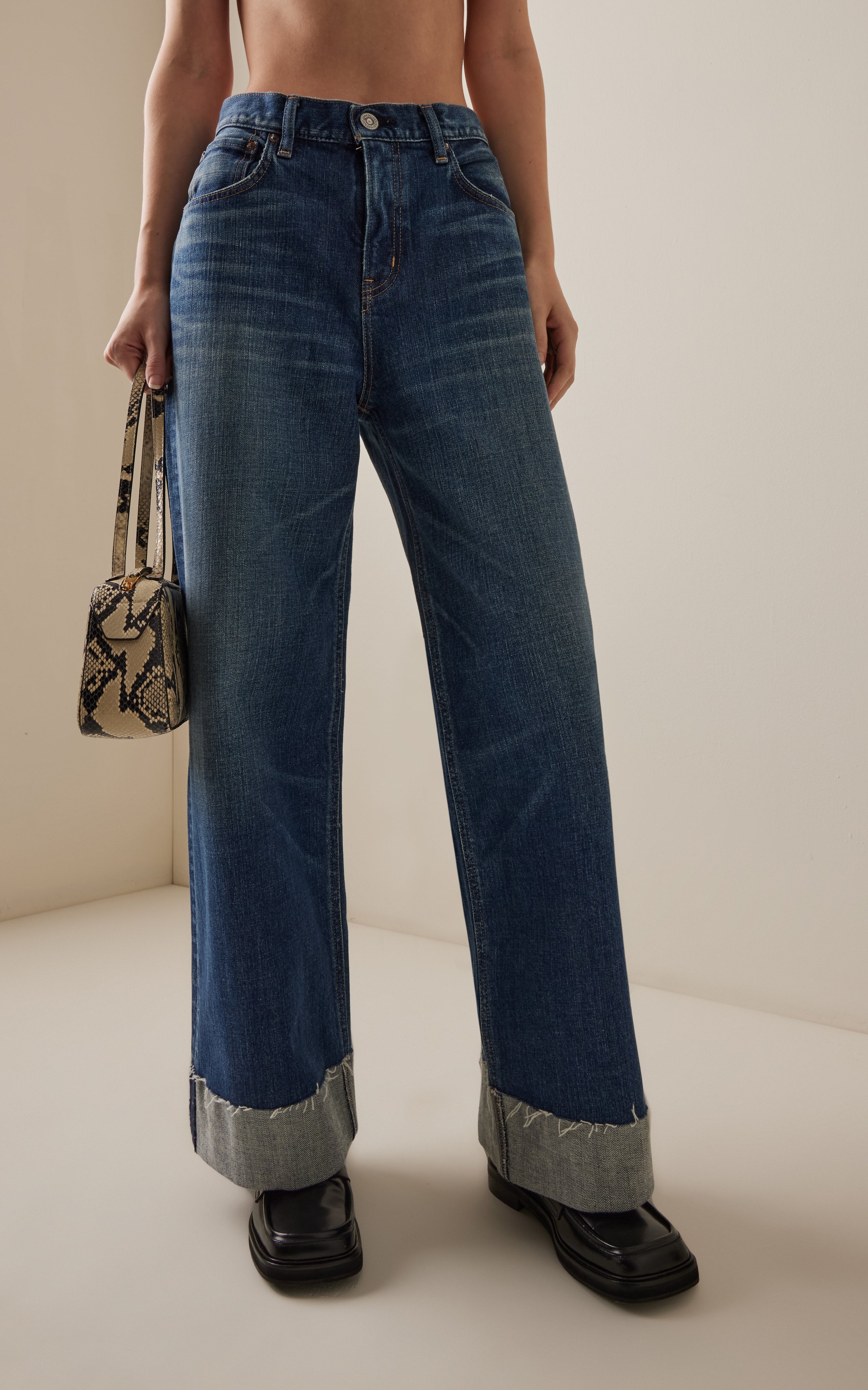 Moussy Vintage Levittown Super Wide High Waist Pants for Women - 90s Retro Loose Fit Trousers | Casual, Office & Streetwear Fashion
