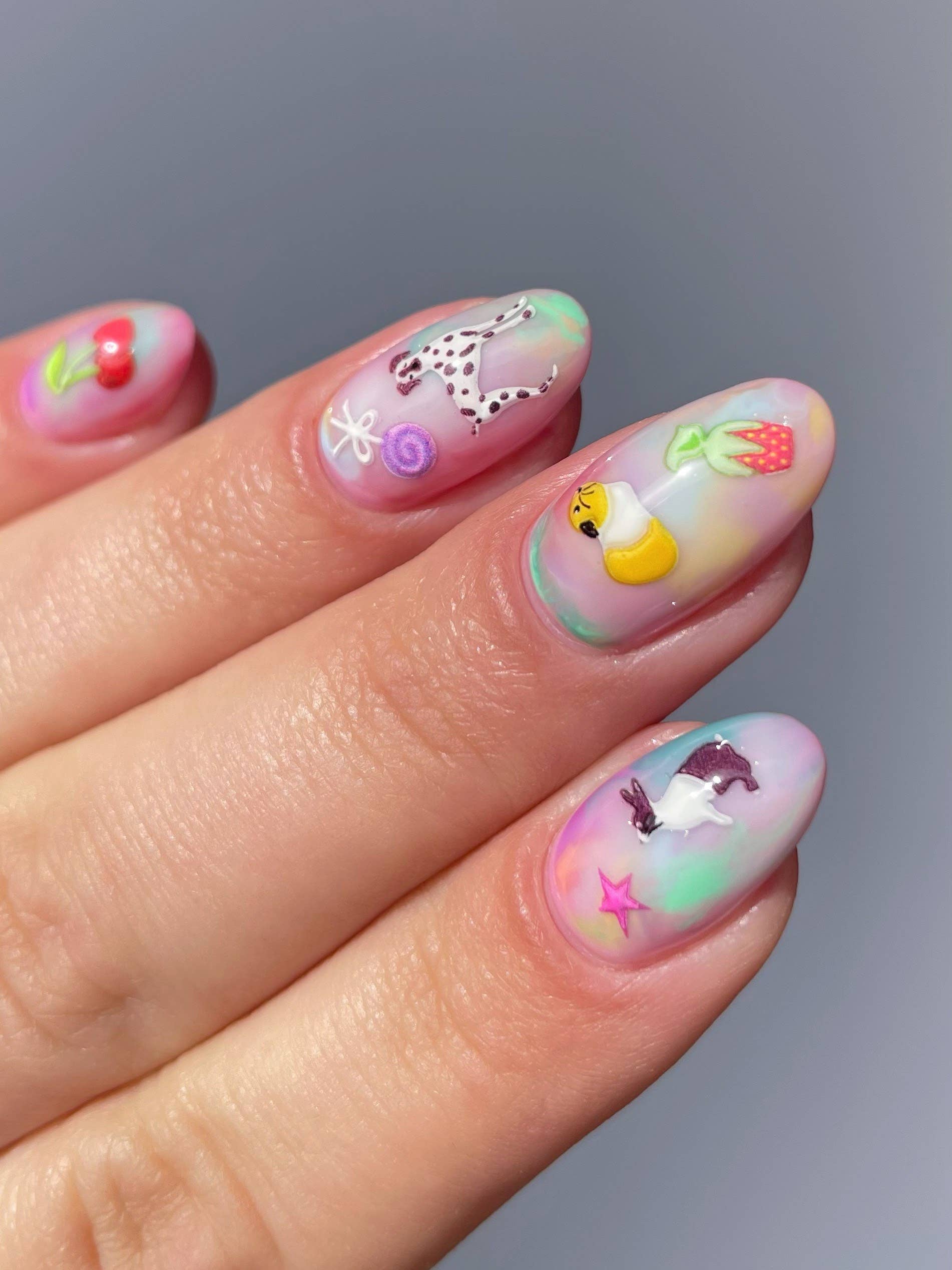 Pet Shop Nail Art Stickers - Cute Animal Designs for DIY Manicures | Perfect for Parties, Gifts & Nail Salon Decor