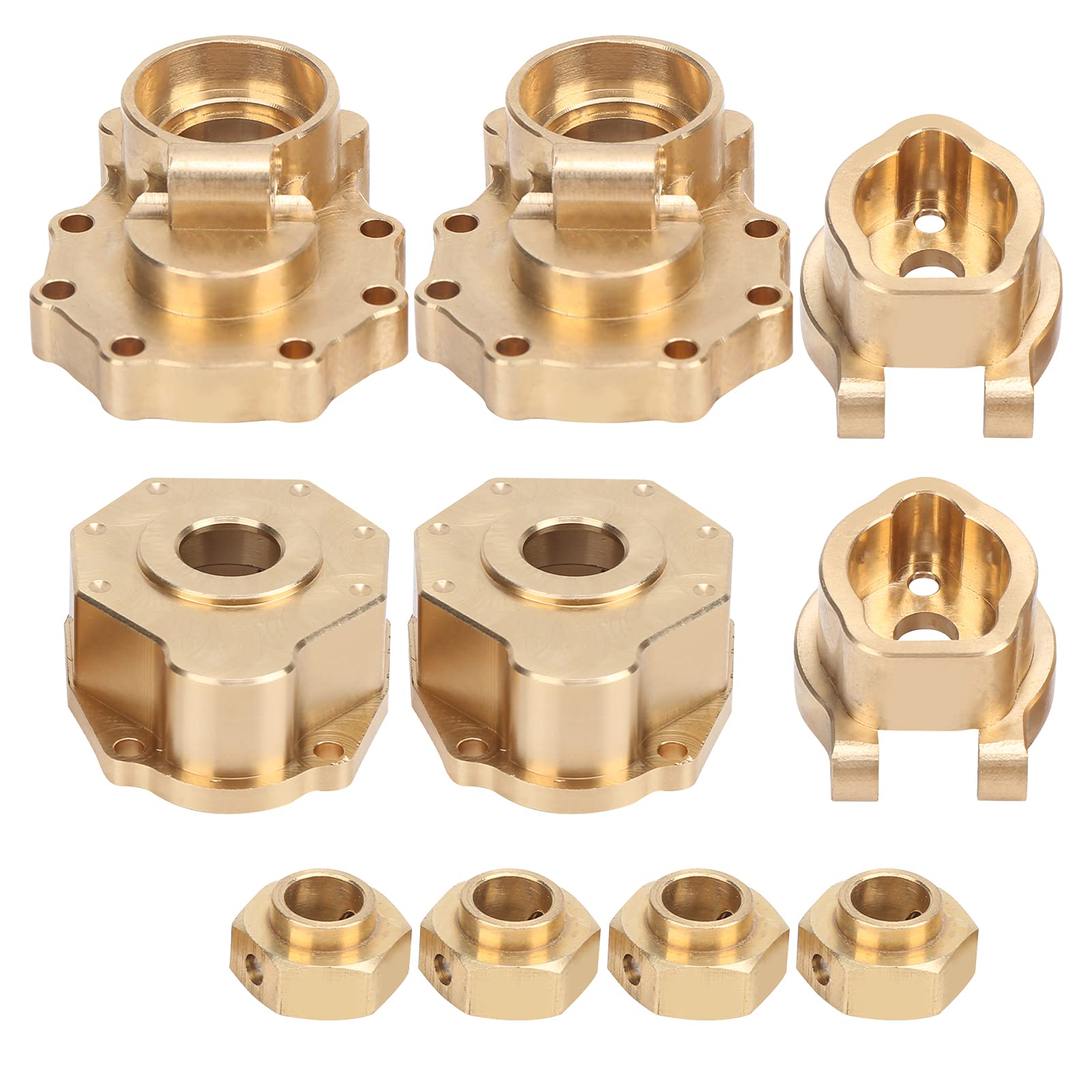 High-Performance RC Brass Counter Weight Set for TRX4 & TRX6 1/10 Scale RC Crawlers - Professional Rear Portal Drive Housing Upgrade - Perfect for Off-Road Crawling and Trail Adventures