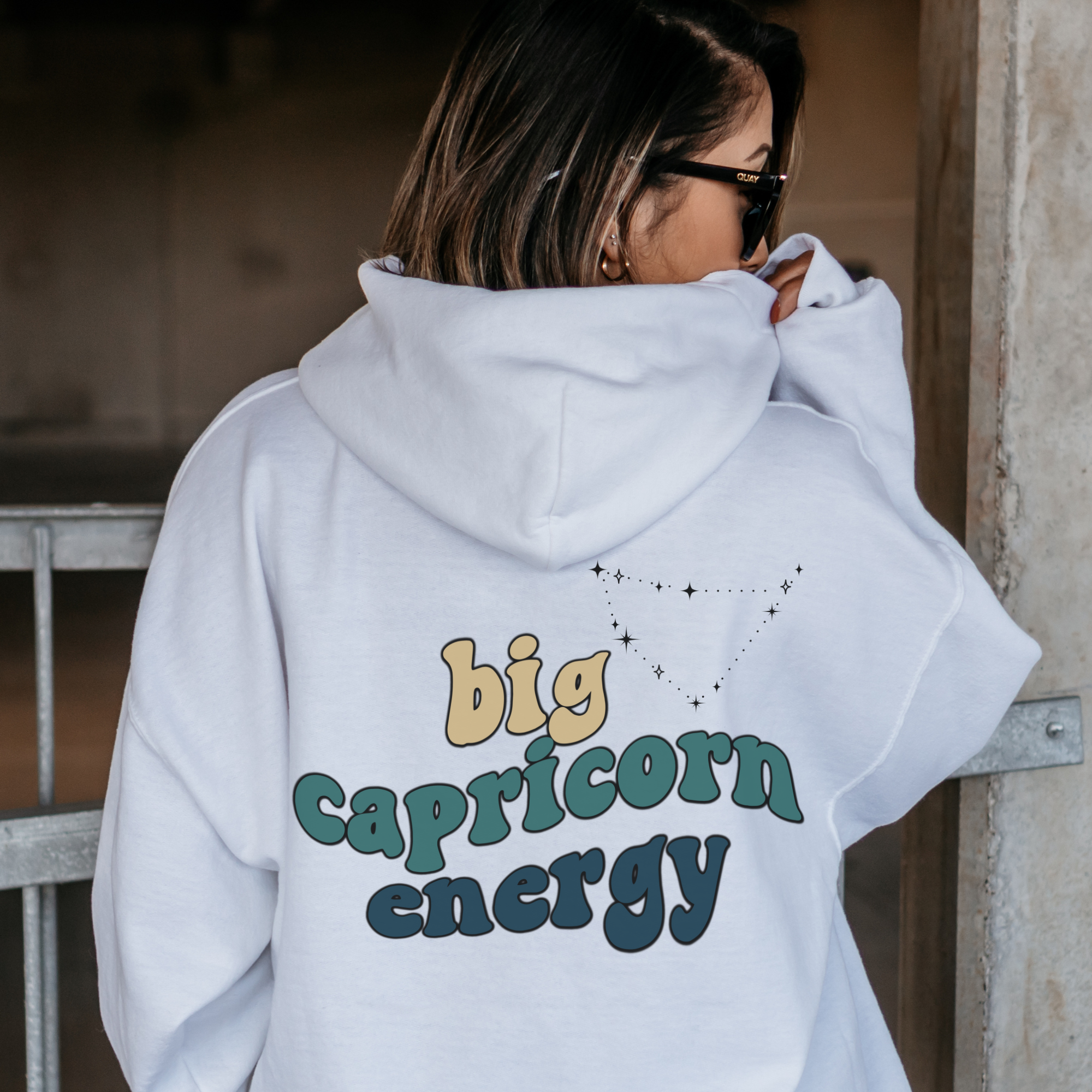 Capricorn Zodiac Hoodie - Big Capricorn Energy Sweatshirt for Astrology Lovers | Perfect Christmas Gift for Capricorn | Cozy Winter Wear & Casual Outfit