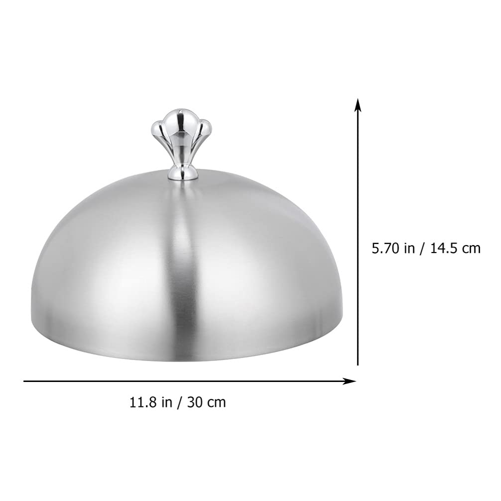 Angoily Stainless Steel Griddle Dome - Basting Cover & Melting Dome for Grills, Steaks & Kitchen Use | Oil-Proof Steamer Lid & Food Protector for Outdoor Cooking, BBQ & Home Kitchen Accessories