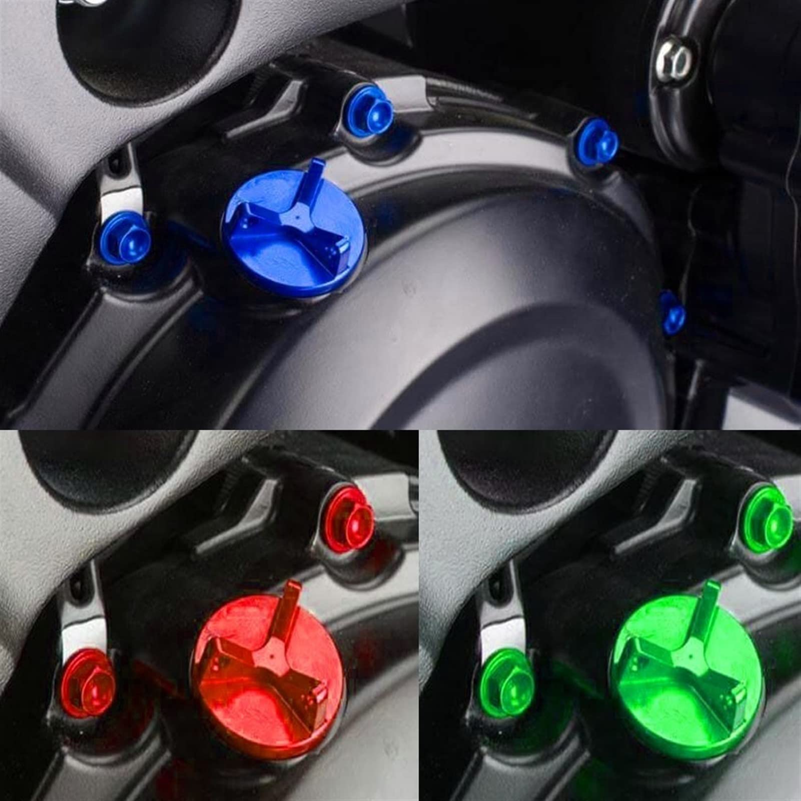 Ducati MONSTER 696 796 797 821 1100 EVO MULTISTRADA 1200/S Motorcycle Aluminum Engine Plug Cover Oil Filler Cap - High Performance Black Replacement Part for Enhanced Engine Protection & Style Upgrade
