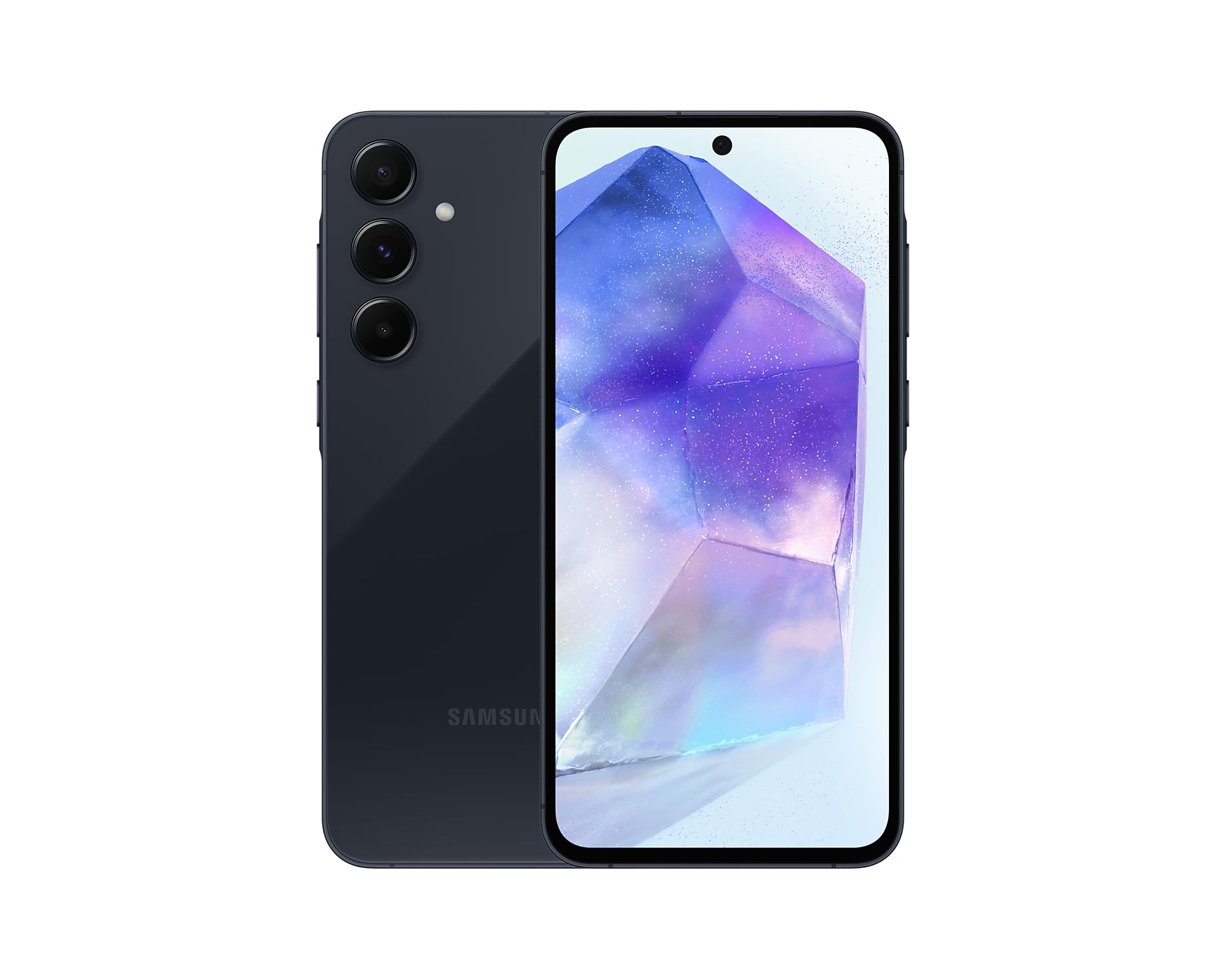 Samsung Galaxy A55 5G Unlocked Smartphone 256GB Dual SIM GSM Android Phone - US Compatible LTE - Awesome Navy - Perfect for Travel, Business & Streaming