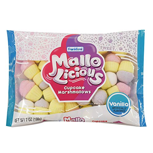 Delicious Cupcake Flavored Marshmallows - 7oz Bags (2 Pack) | Premium Soft & Fluffy Mallows for Baking, Hot Cocoa & Party Desserts | Mallo-Licious Gourmet Treats