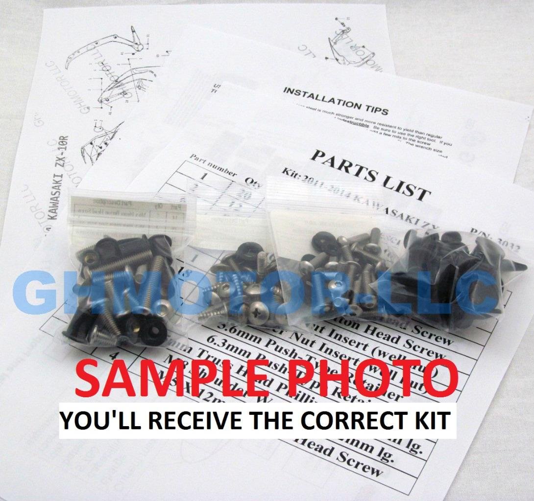 GSX1300R Hayabusa Fairing Bolt Kit (2008-2018) - Black | Motorcycle Repair & Maintenance