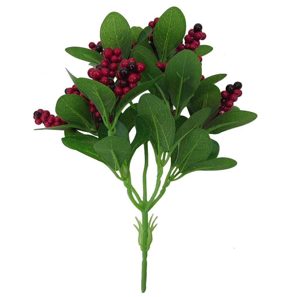 ZZTT Artificial Berry Plant - 28cm Realistic Foam Plastic Fake Flowers for Home & Office Decor - Perfect for Centerpieces, Table Settings, and Wedding Bouquets