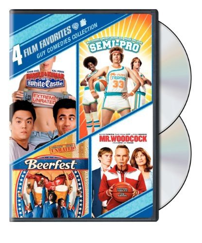 4 Film Favorites: Guy Comedies Collection (Beerfest, Harold & Kumar Go to White Castle, Mr. Woodcock, Semi-Pro) - Perfect for Movie Nights, Bachelor Parties & Man Cave Entertainment