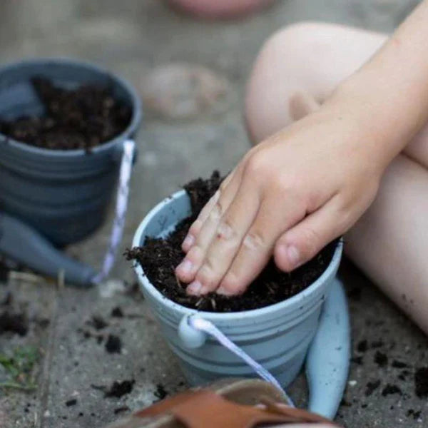 Organic Seed Starter Pots with Mini Shovel - Biodegradable Planting Kit for Indoor Gardening, Herbs & Succulents - Perfect for DIY Home Garden Projects (French Navy)