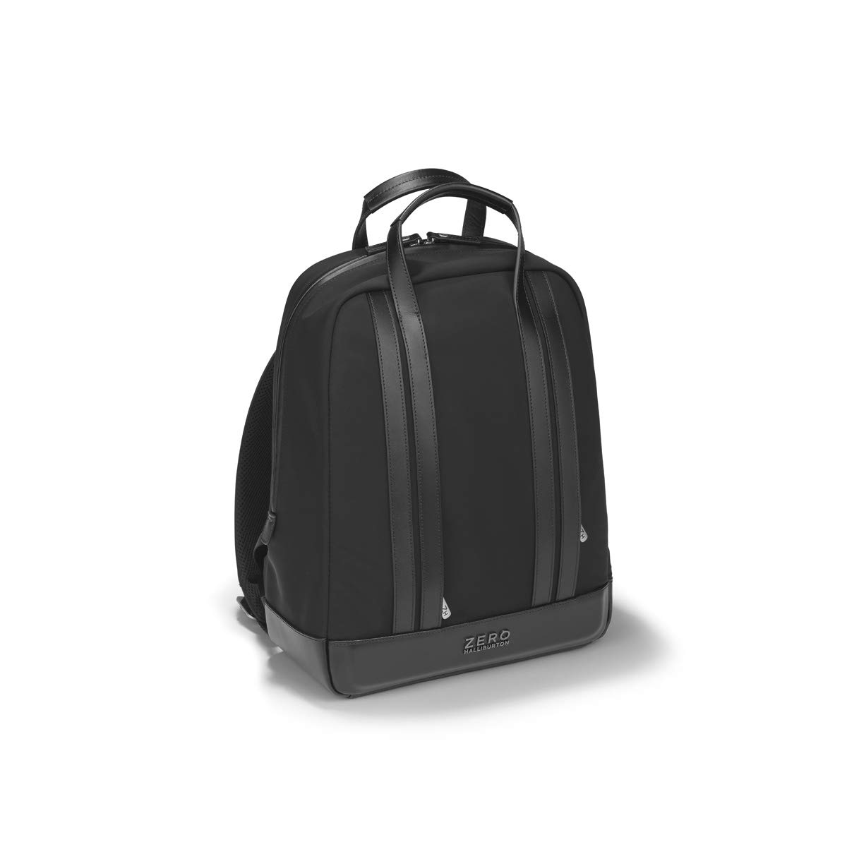 ZERO Halliburton The Journal Nylon Lightweight Backpack - Small Black Daypack for Travel, Work & School | Durable Water-Resistant Laptop Backpack for Men & Women