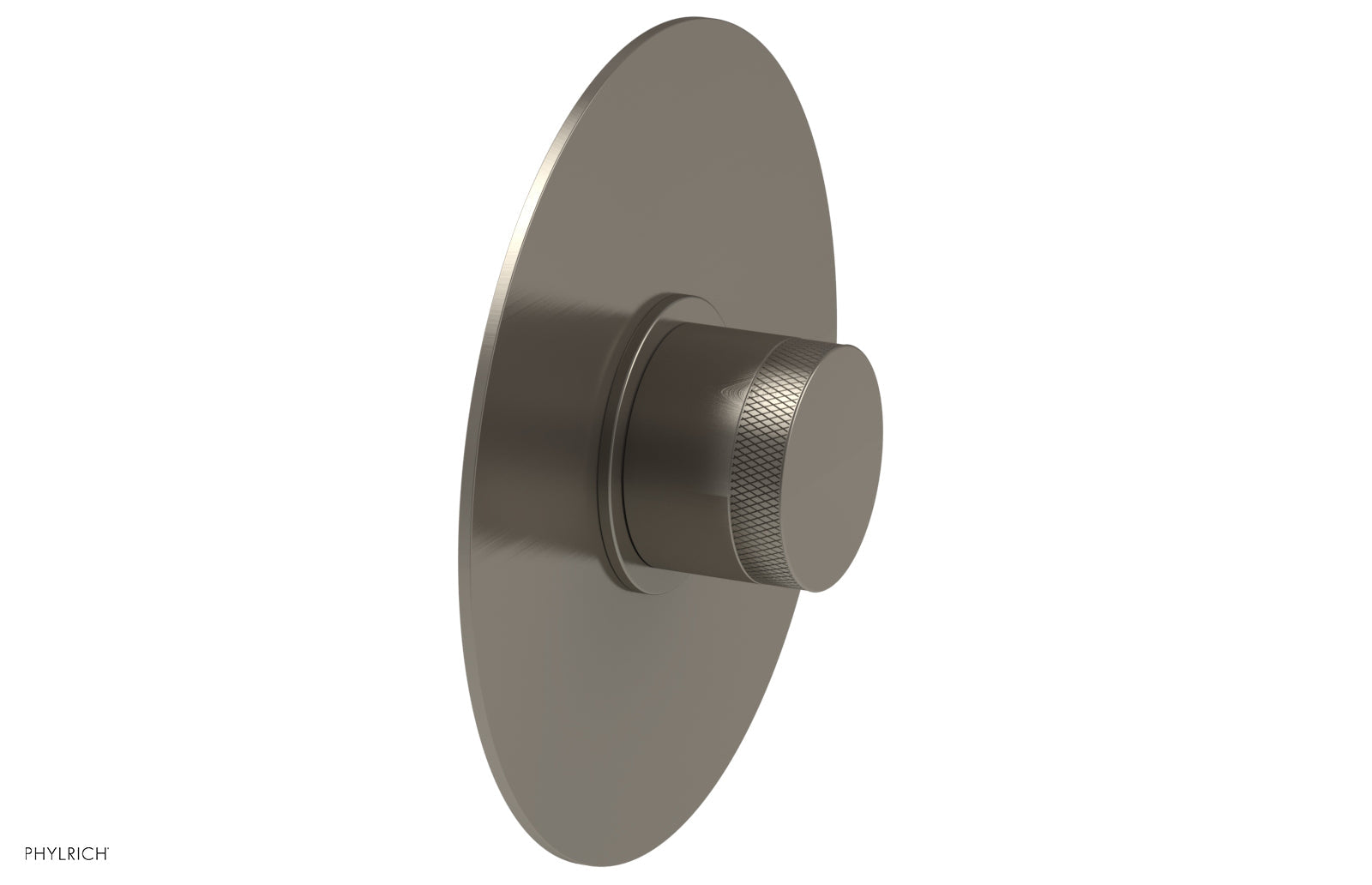 BASIC II Pressure Balance Round Shower Plate & Handle Trim Kit with Knurled Handle - 4 180 GPM Flow Rate - Perfect for Bathroom Renovation and Modern Home Upgrade