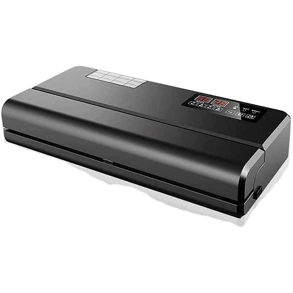 MZLXDEDIAN Automatic Vacuum Sealer Machine with Starter Kit - Compact Food Saver for Dry & Moist Foods | LED Indicator, Easy to Clean | Perfect for Meal Prep, Sous Vide & Food Storage