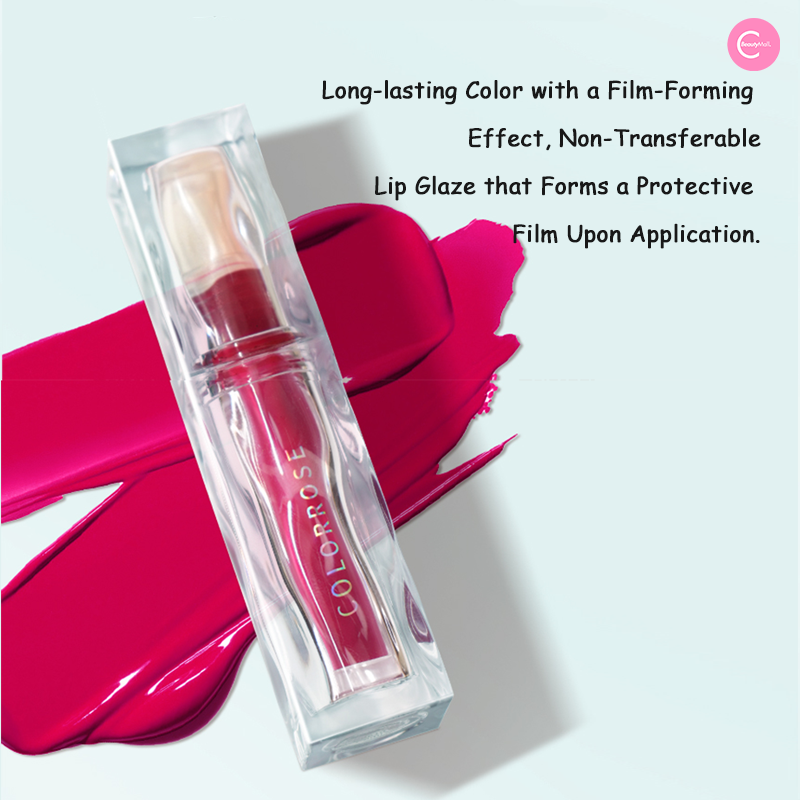 COLORROSE Water Ripple Lip Gloss - Hydrating Mirror Finish Lipstick with Shimmer, Vegan & Cruelty Free - Perfect for Daily Wear, Parties and Special Occasions