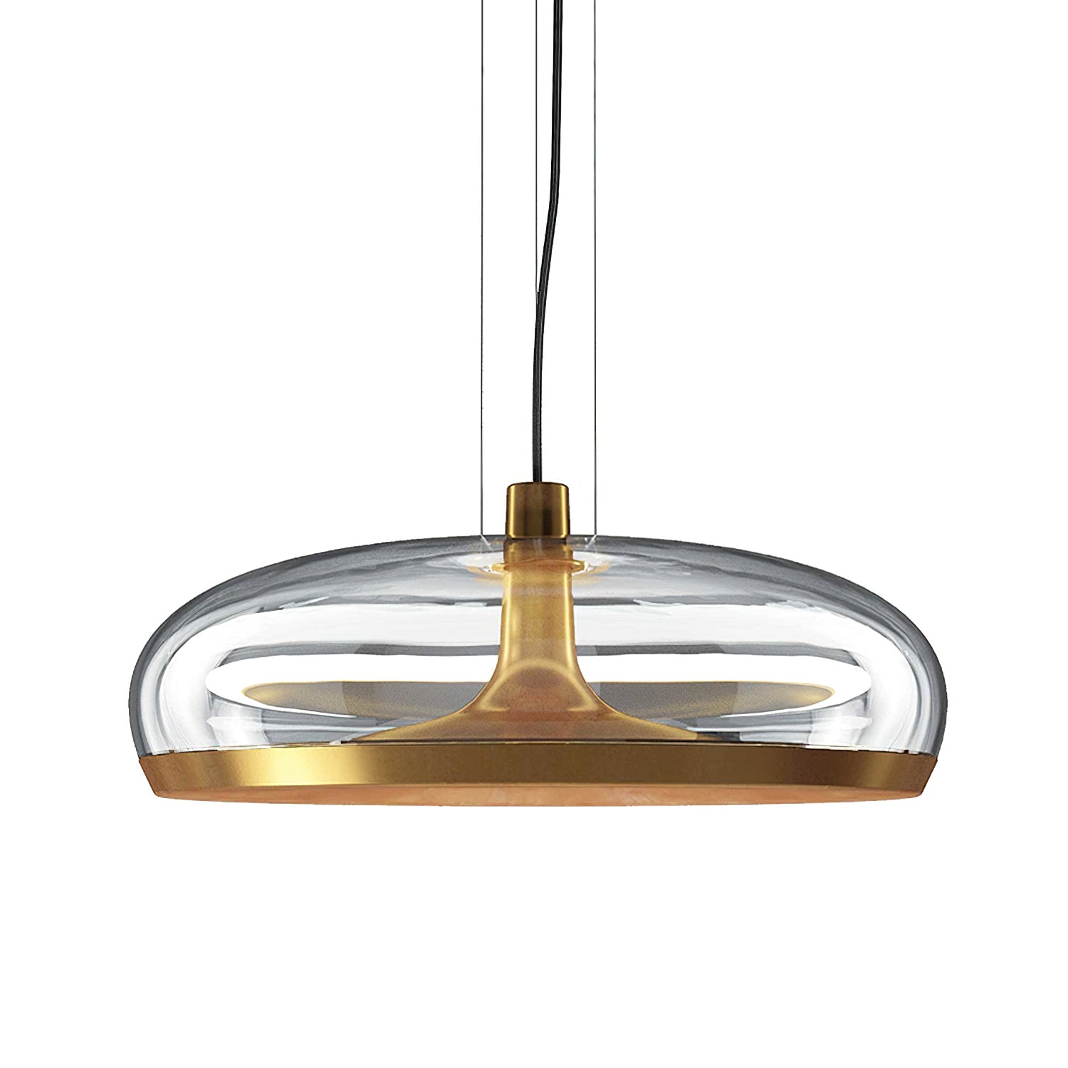 Aurelia Pendant Lamp - Modern Glass Ceiling Light Fixture for Dining Room, Kitchen Island & Living Room Decor | Elegant Hanging Chandelier Lighting for Home & Office