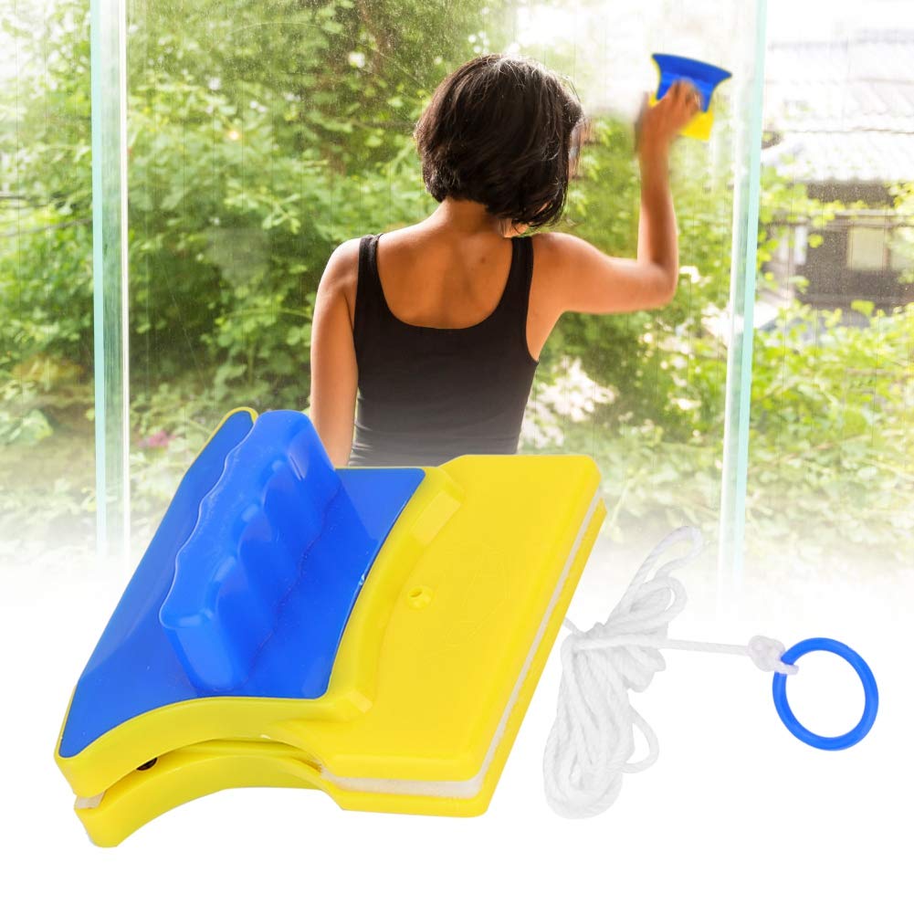 Magnetic Window Cleaner for Glass - Anti-Drop Wiper Tool for Shower Screens, Fish Tanks & Patio Doors (Works on 3-8mm Thickness Single Glazing) - Perfect for Home Cleaning, Office Windows & Commercial Spaces