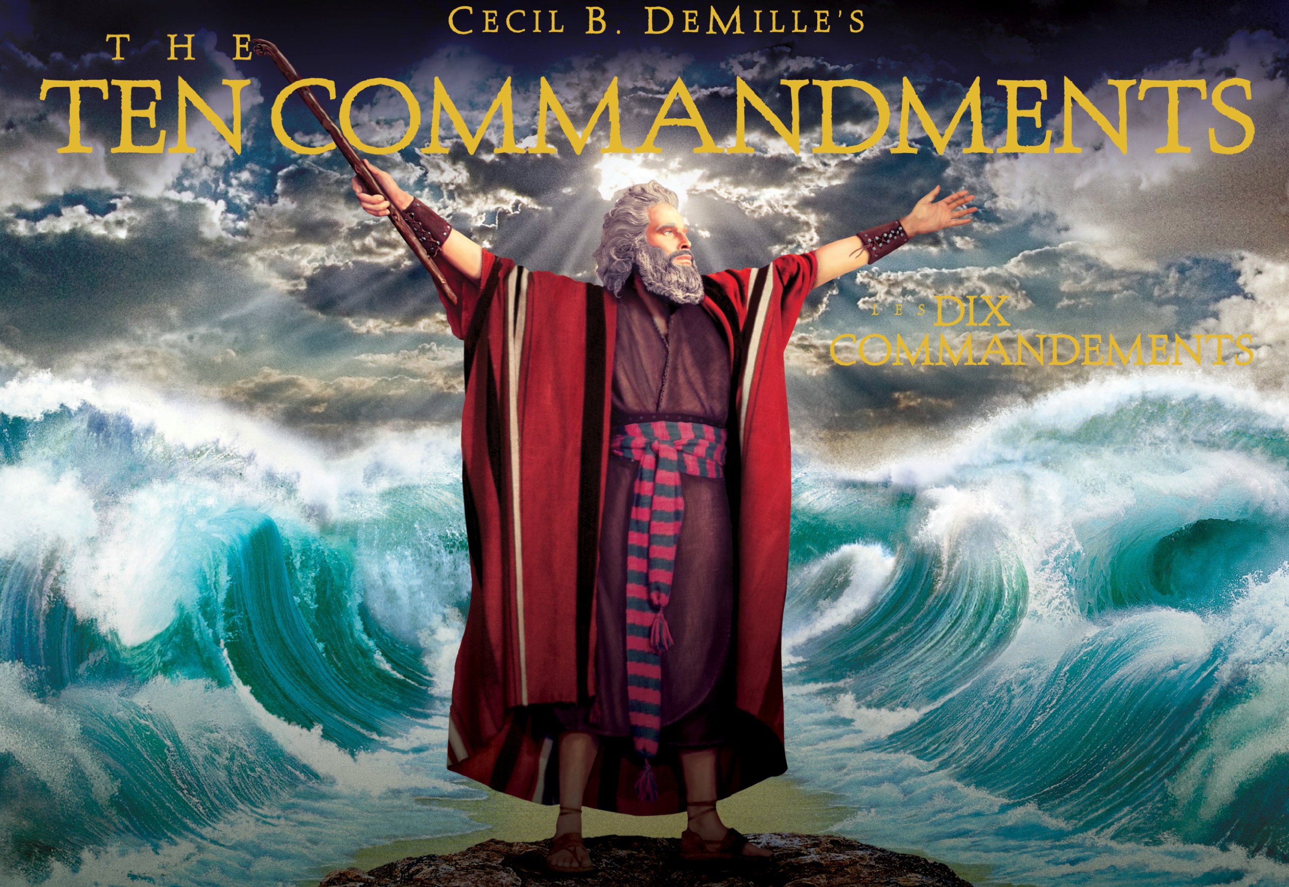 The Ten Commandments Blu-ray Gift Set (1923 & 1956 Versions) - Classic Biblical Films for Movie Collectors & Religious Studies