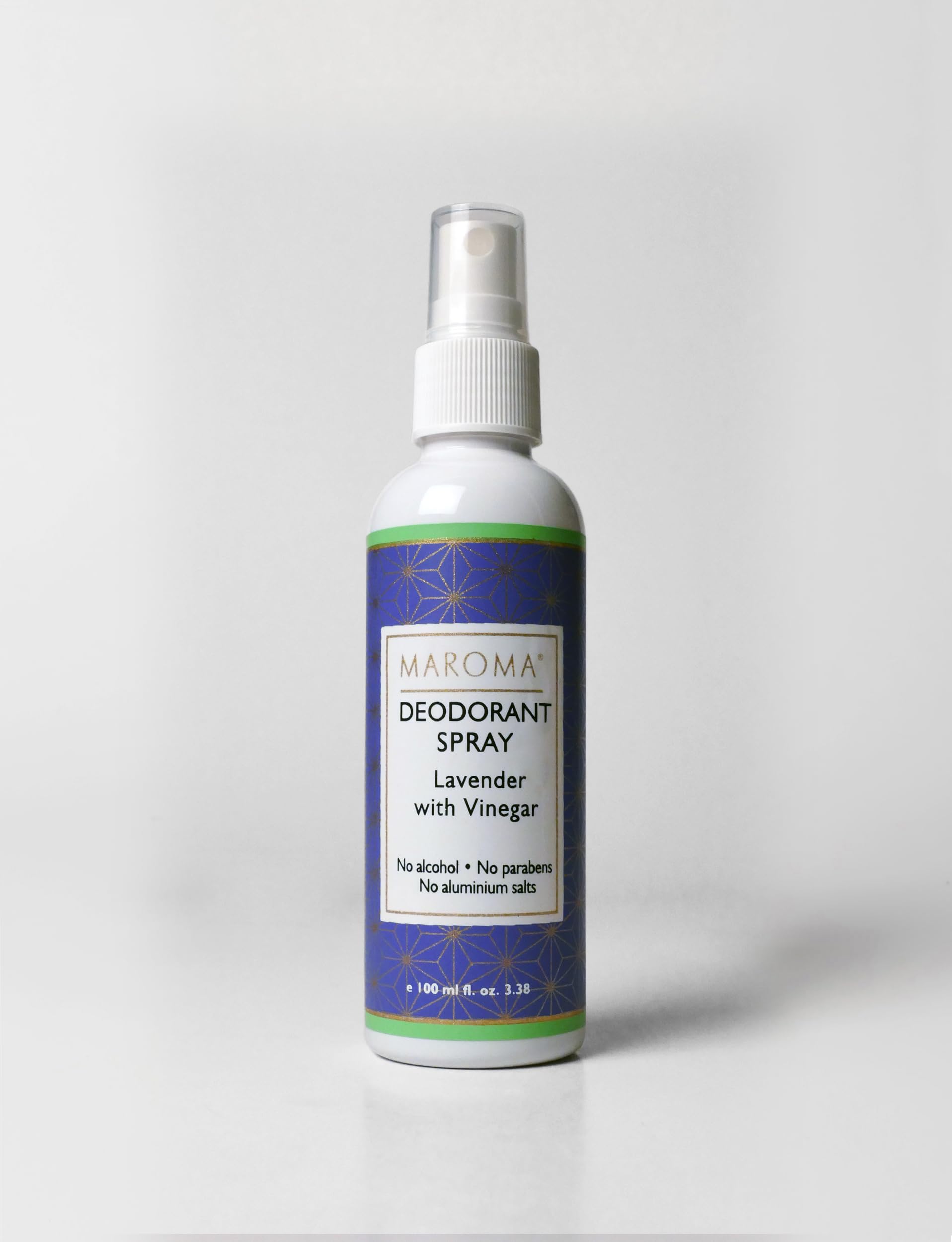 Maroma Natural Lavender Deodorant Spray - 100ml, Aluminum-Free & Vegan - Fresh Scent for Women & Men - Perfect for Gym, Travel & Daily Use