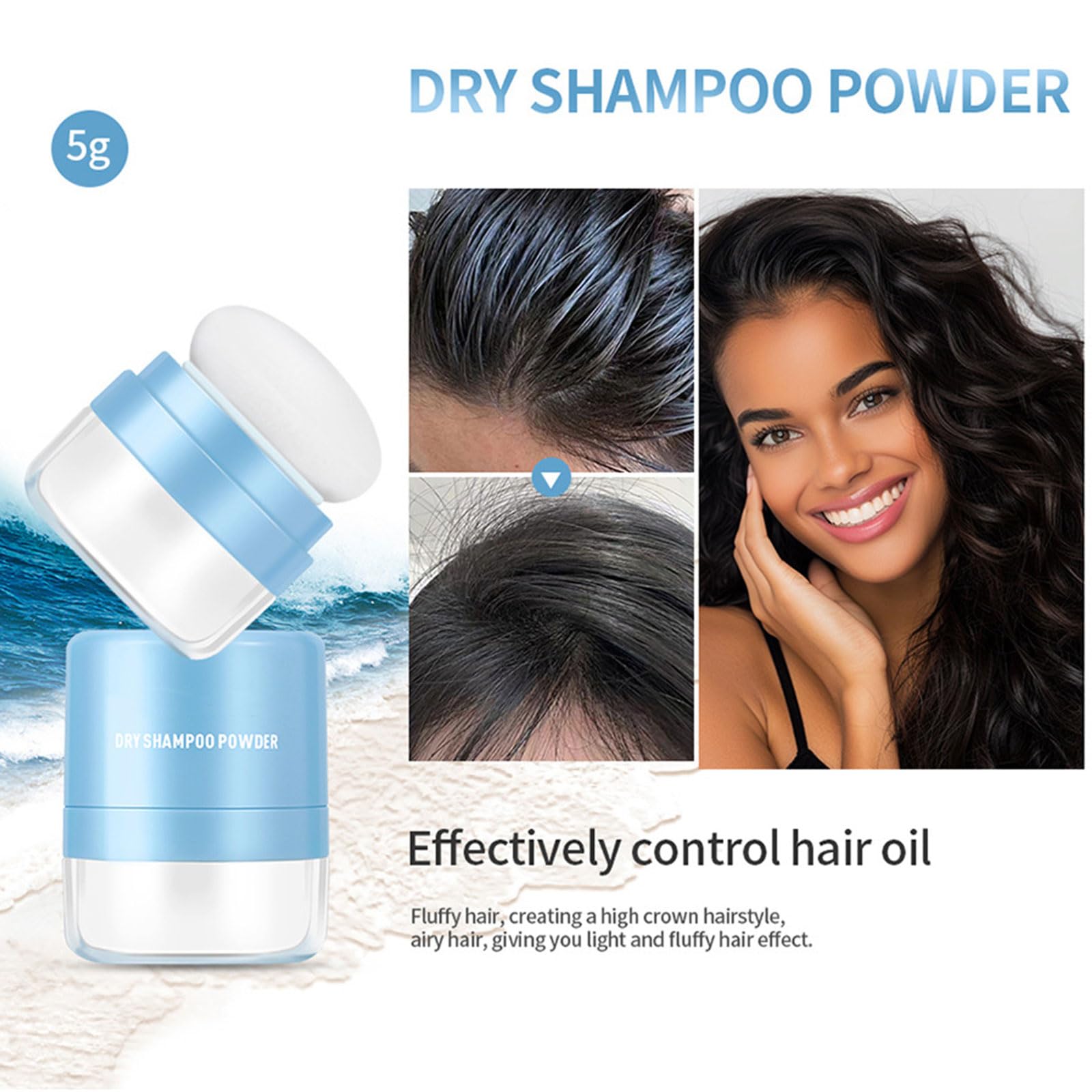 Natural Look Root Enhancer Dry Shampoo - Oil Control & Volumizing Hair Powder for Men & Women - Instantly Absorbs Excess Oil - Perfect for Travel, Gym & Busy Mornings