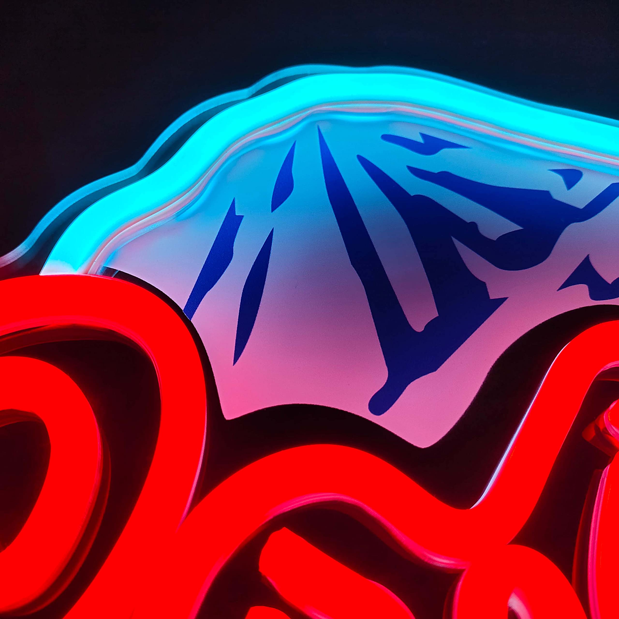 LED Beer Neon Sign for Man Cave & Home Bar Decor - Mountain Pattern Beer Logo Light - Perfect for Basement, Garage, or Tavern Lighting (16x12 Inches)