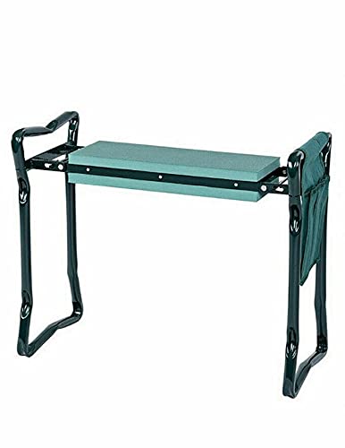 Foldable Garden Kneeler Seat with Soft Kneeling Pad - 2Pcs Set Includes Tool Pouch - Comfortable Yard Bench Stool for Gardening, Weeding & Outdoor Work - Perfect for Seniors & Garden Enthusiasts