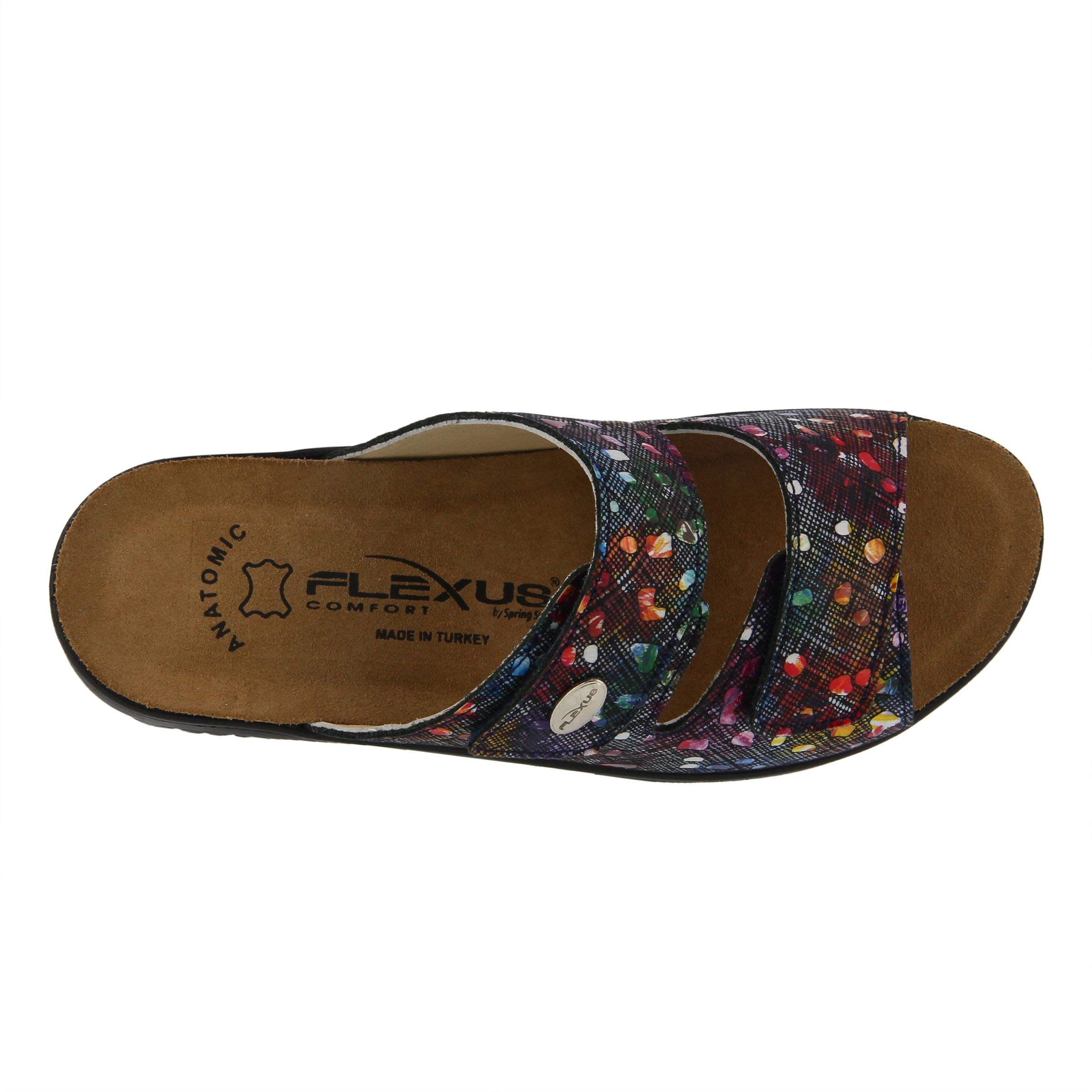 Spring Step Flexus Women's Bellasa Slide Sandal - Comfortable Summer Slide Sandals for Women, Casual Beach Shoes with Arch Support - Perfect for Poolside, Vacation & Outdoor Wear