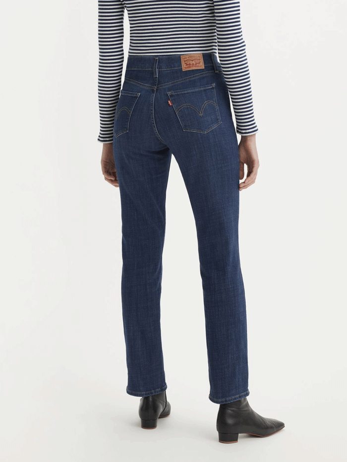 Levi's 392500050 Women's Classic Straight Fit Jeans in Dark Horse Navy - Perfect for Casual Wear, Office Outfits & Everyday Comfort