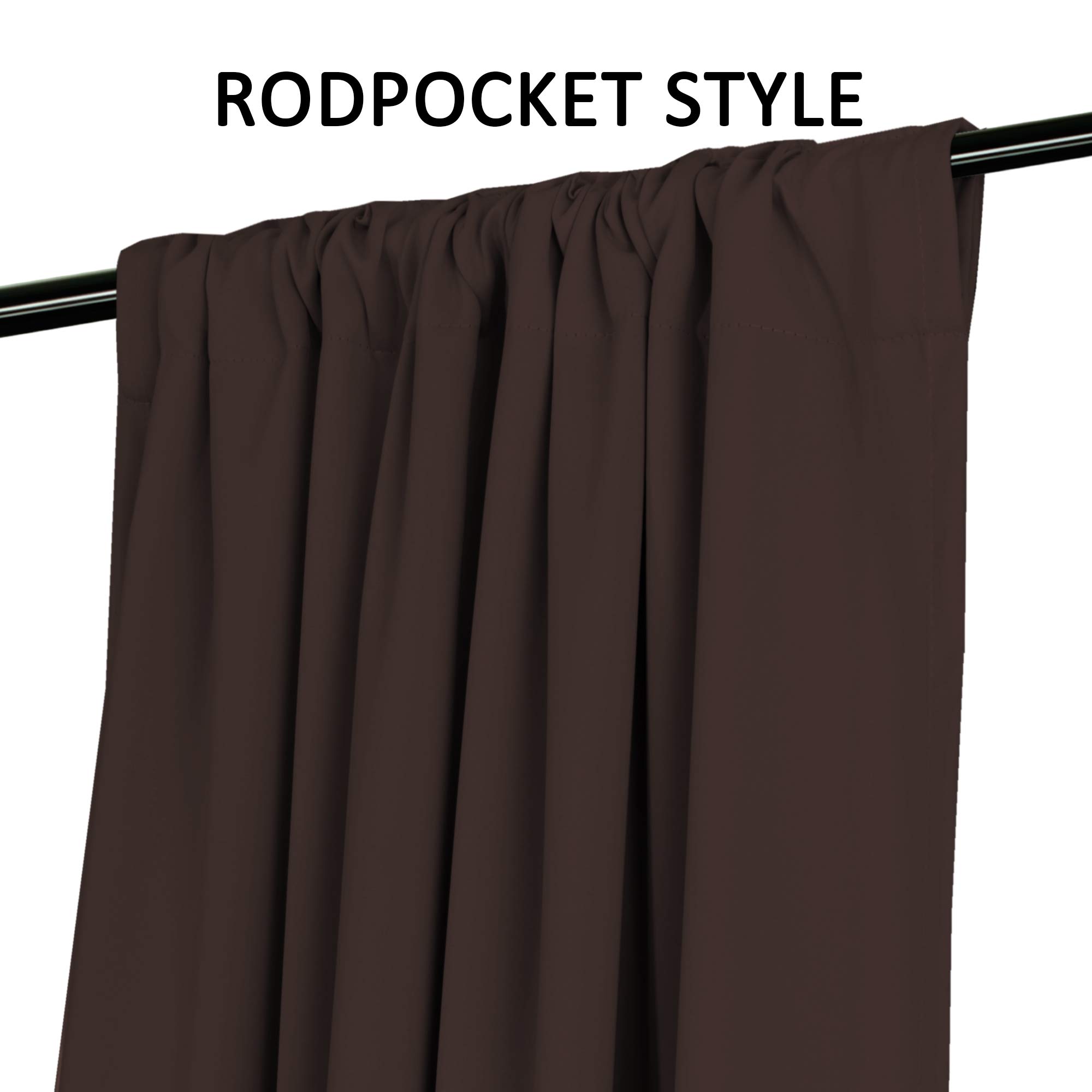 **Blackout Curtains 52x63 Inches - 2 Panels, Brown, Thermal Insulated & Room Darkening Window Treatments for Bedroom, Living Room, Small Windows - Rod Pocket & Back Tab Design for Easy Hanging & Light Blocking**