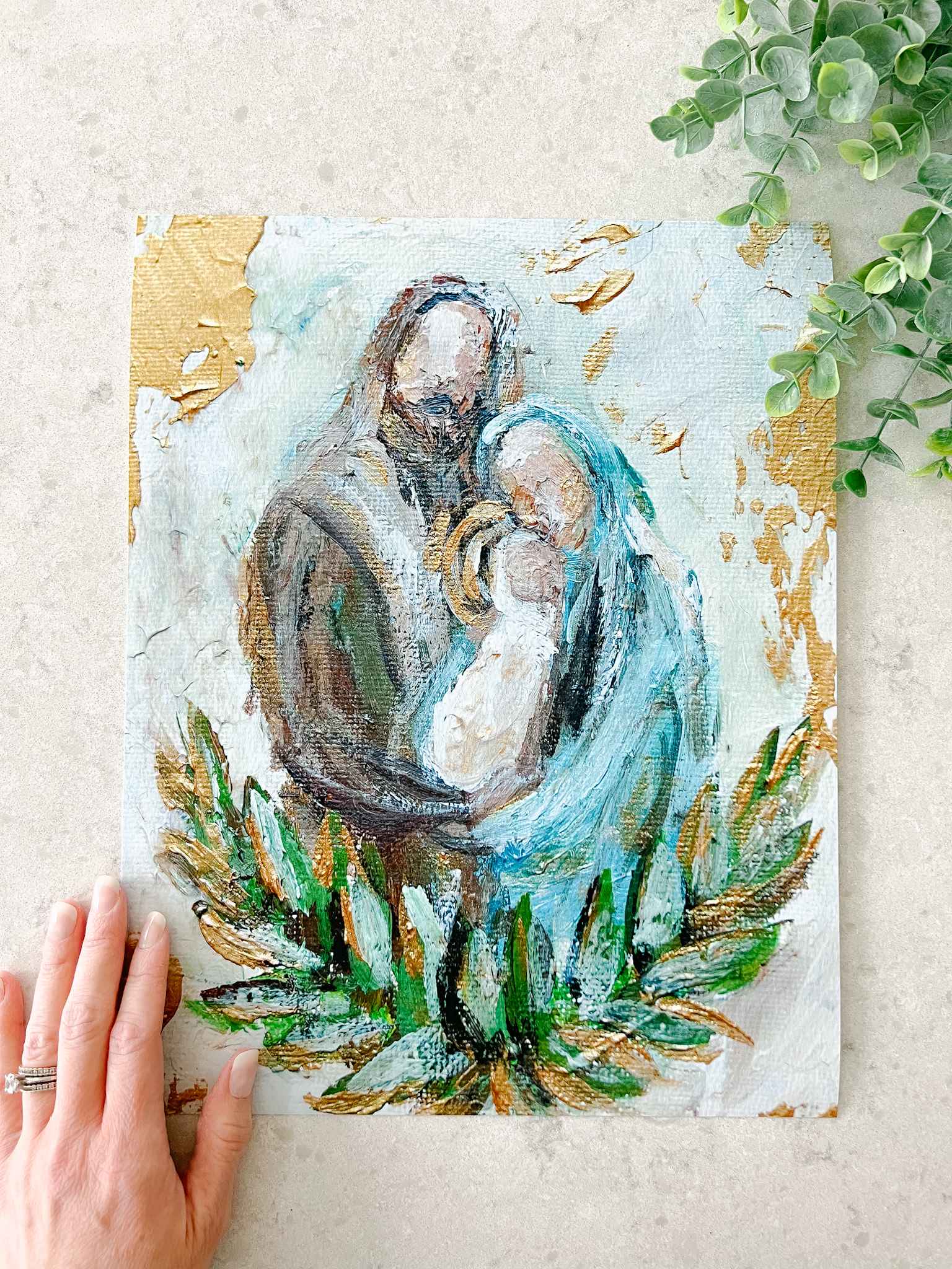 Holy Family Print - Religious Wall Art for Home Decor - Perfect for Living Room, Bedroom & Church