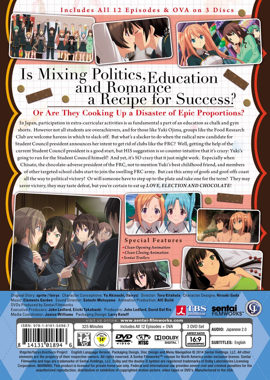 Love, Election and Chocolate - Romantic Political Drama Anime Series - Perfect for Anime Fans, Date Nights & Political Intrigue Lovers