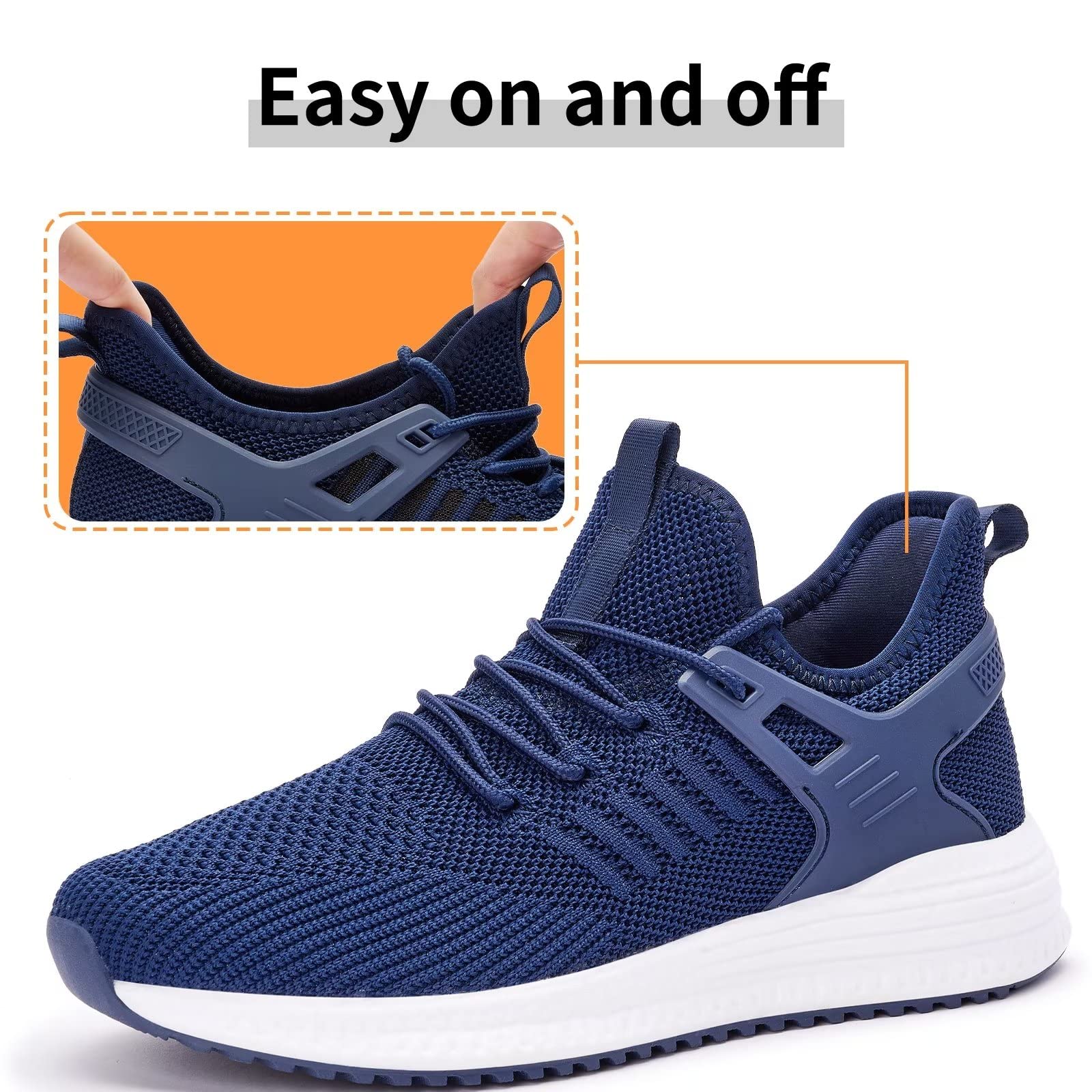 SDolphin Men's Running Shoes - Lightweight Breathable Sneakers for Tennis, Workout, Walking & Gym | Non-Slip Rubber Sole | Comfortable Athletic Shoes for Men | Perfect for Jogging, Training & Daily Wear