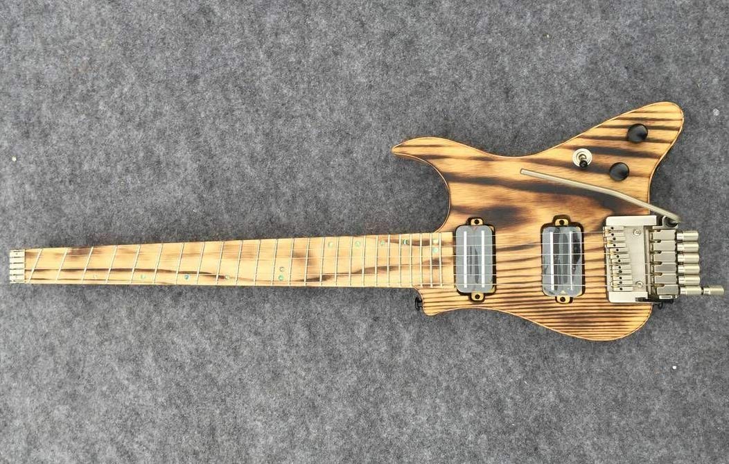 Brand Electric Travel Guitar - Headless Design for Portable Performance | Perfect for Buskers, Camping & On-the-Go Musicians