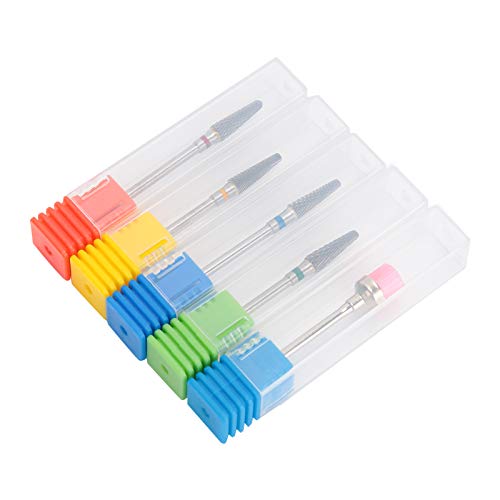 Professional Nail Drill Bits Set - Electric Nail Grinding Heads for Manicure & Pedicure - Full Function Nail Art Tools for Home & Salon Use - Perfect for Acrylic Nails, Gel Polish Removal & Nail Shaping