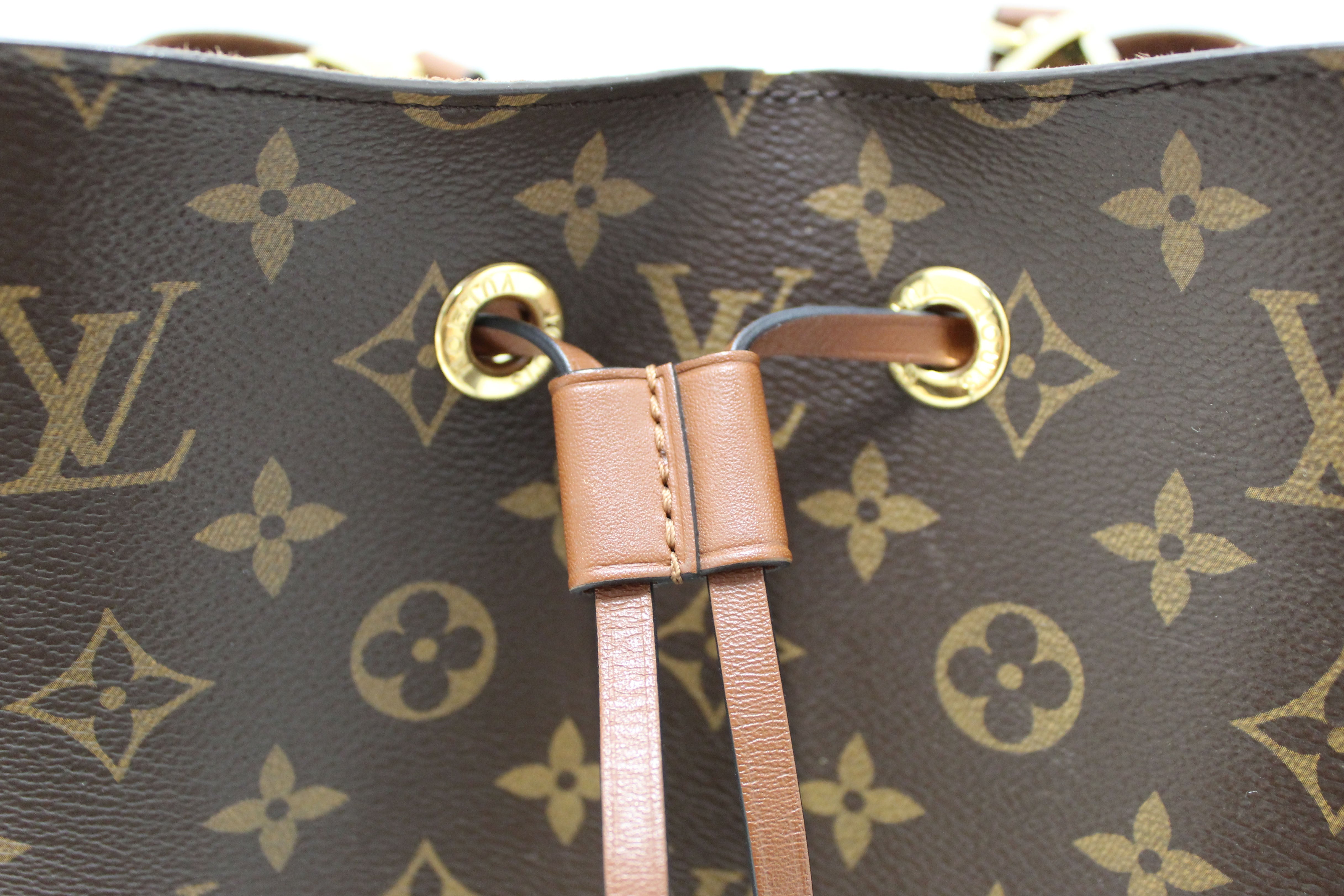 Authentic Louis Vuitton Classic Monogram Brown NeoNoe Shoulder Bag for Women - Luxury Designer Handbag Perfect for Work, Travel & Everyday Use