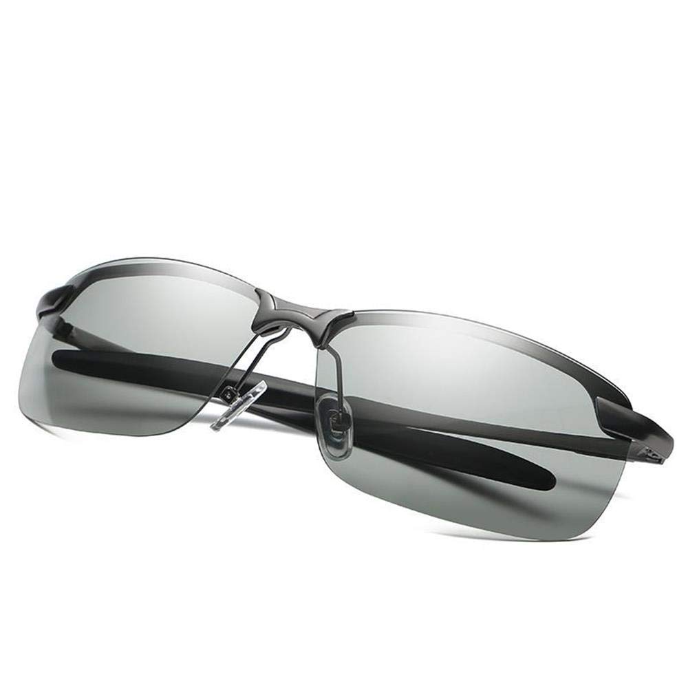 Photochromic Polarized Aviator Sunglasses for Men - Day & Night Driving Glasses for UV Protection & Comfort - Perfect for Road Trips, Commuting, and Outdoor Activities