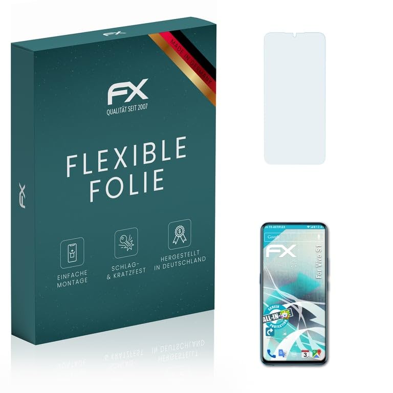 Vivo S1 Screen Protector, 3-Pack Ultra Clear Flexible HD Film - Anti-Scratch & Bubble-Free for Daily Protection & Gaming