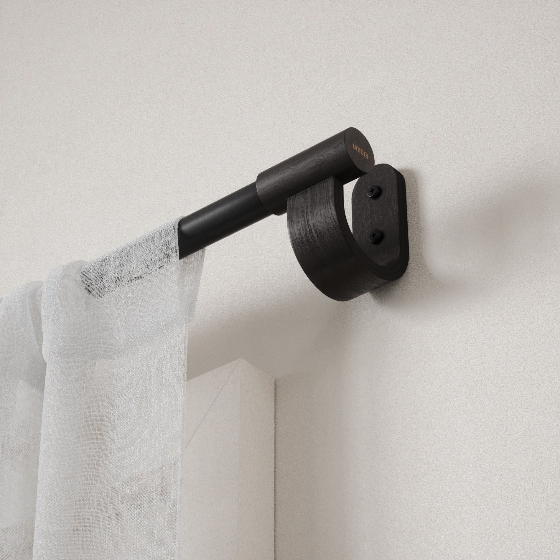 Bellwood Adjustable Curtain Rod - Heavy Duty Stainless Steel, No Drill Tension Rod for Windows, Doors, and Room Dividers - Perfect for Living Room, Bedroom, and Dorm Decor