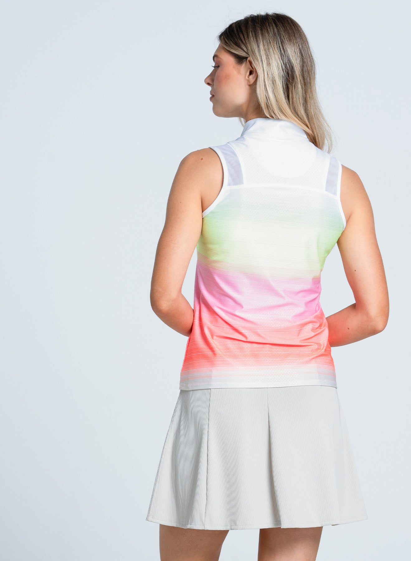 Spin Around Zip Tank - Women's Athletic Workout Top with Zipper for Running & Yoga | Breathable & Comfortable Fitness Apparel for Gym & Outdoor Sports
