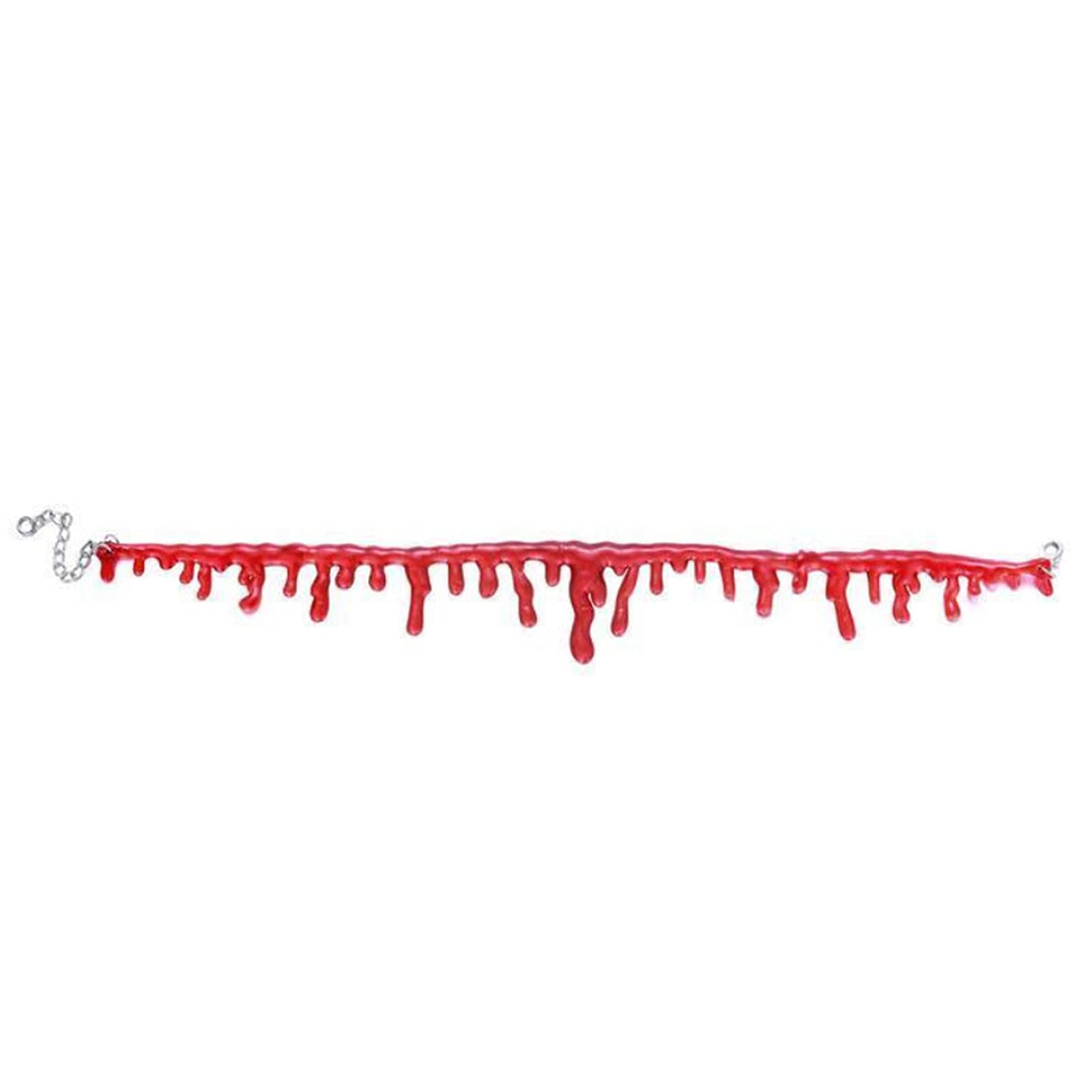 Real Horror Dripping Blood Choker Necklace for Women - Scary Halloween Red Gothic Jewelry for Costume Parties & Cosplay