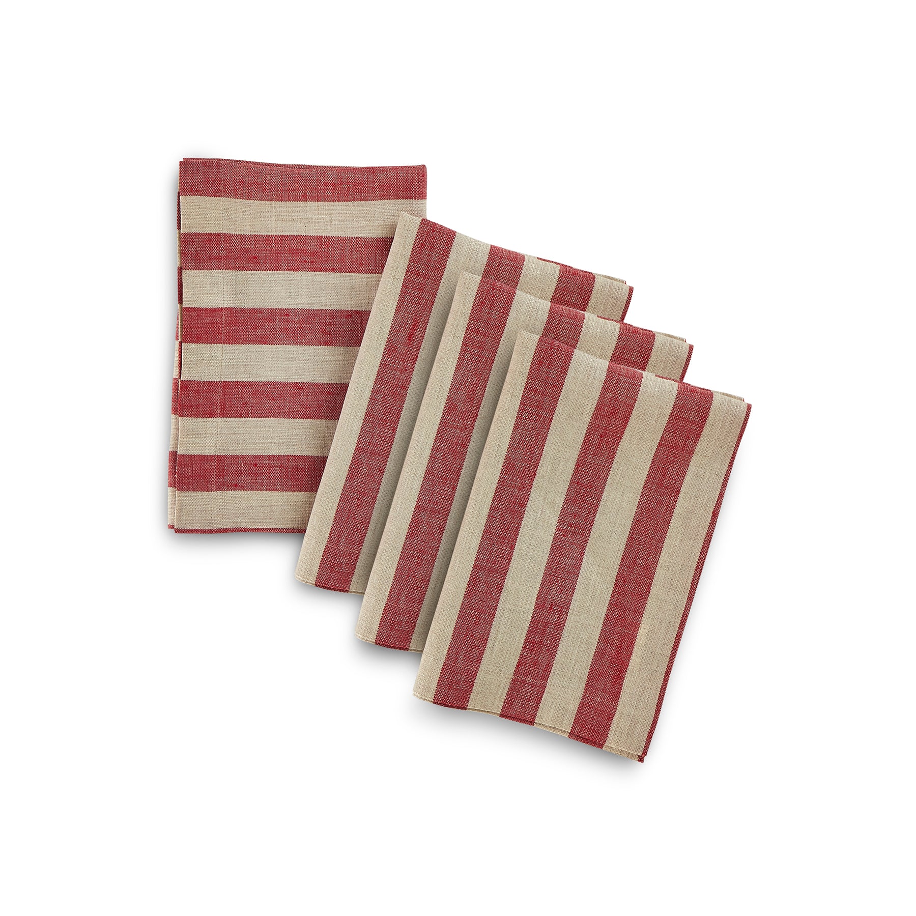 Red and Natural Sorrento Stripe