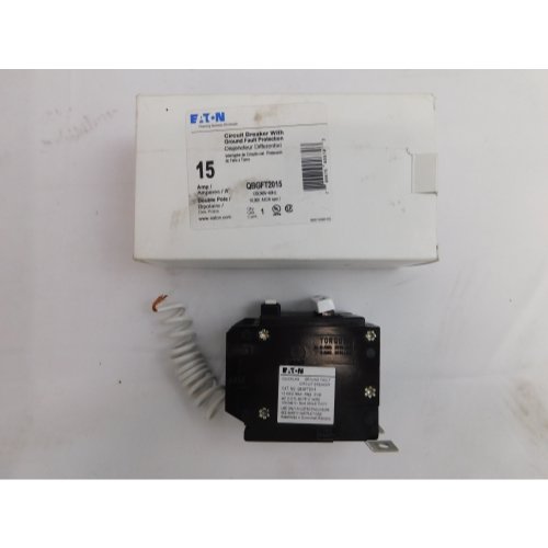 Cutler Hammer QBGFT2015 N 15A 2P 240V Circuit Breaker - New, Heavy Duty Electrical Protection for Home & Commercial Use