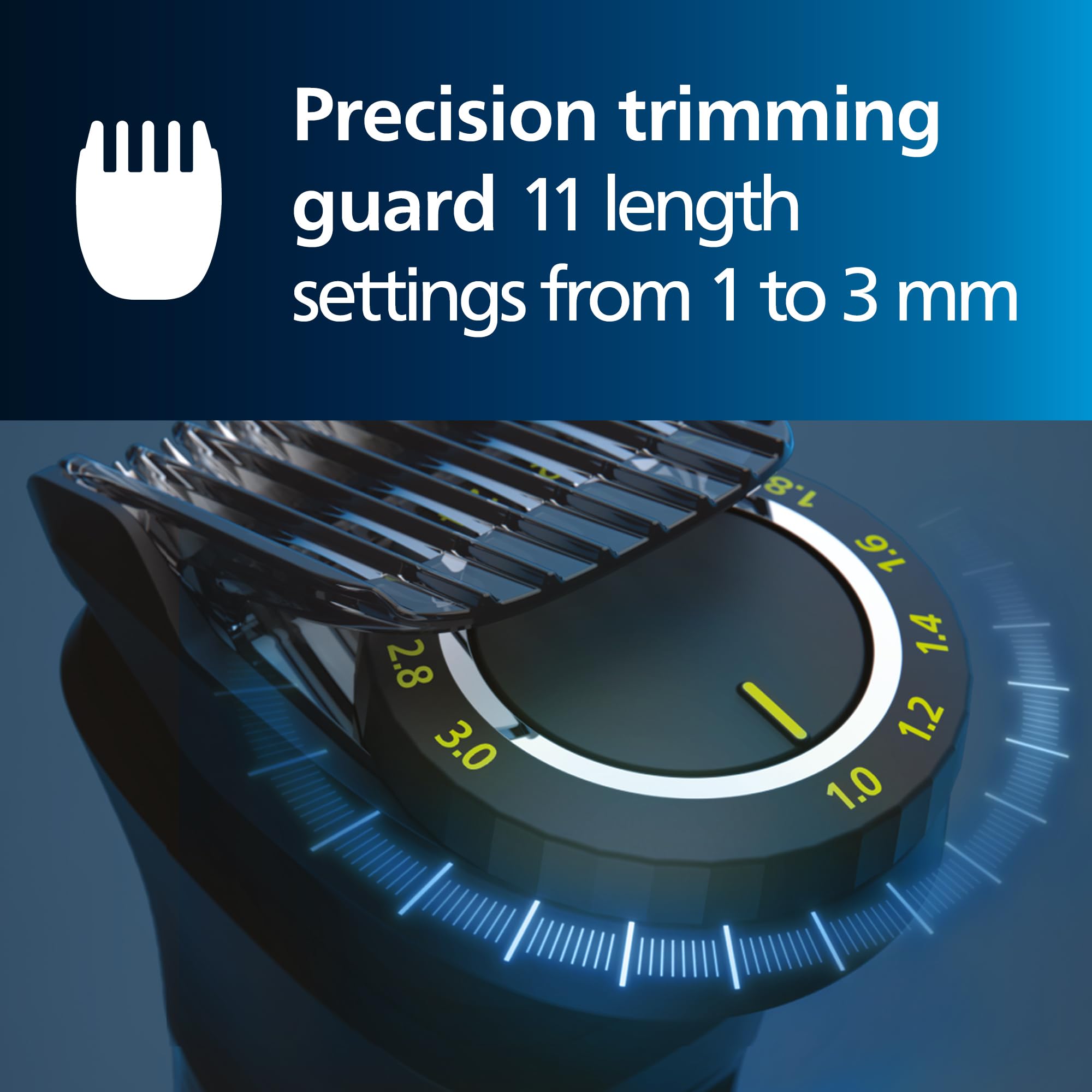 Philips Norelco Multigroom 9000 Series All-in-One Trimmer - 25-Piece Men's Grooming Kit for Beard, Face, Nose, Ear & Body Hair (MG9522/50) | Professional Beard Trimmer & Hair Clipper with 27 Length Settings | Perfect for Travel & Home Grooming